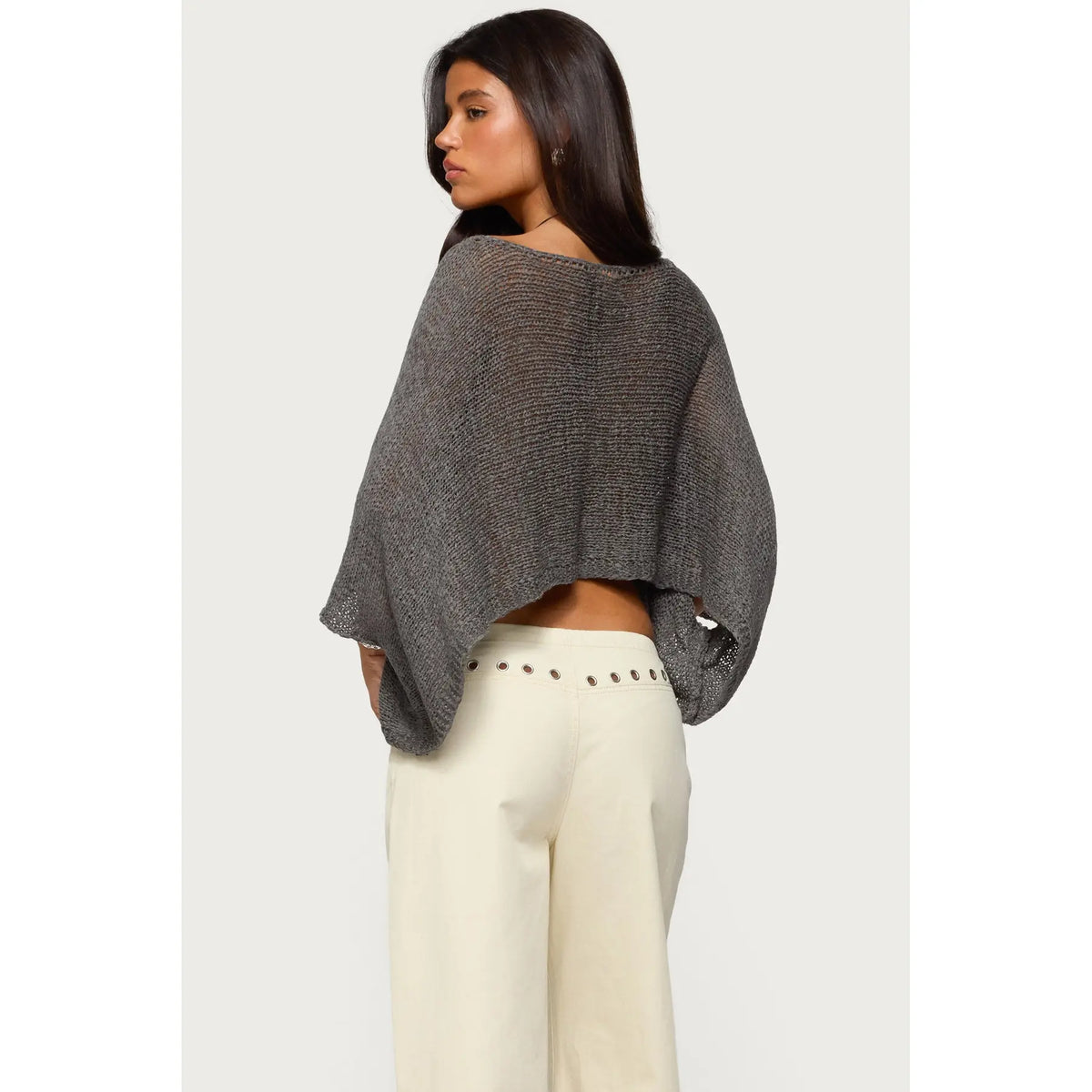 Laline Oversized Knit Crop Top