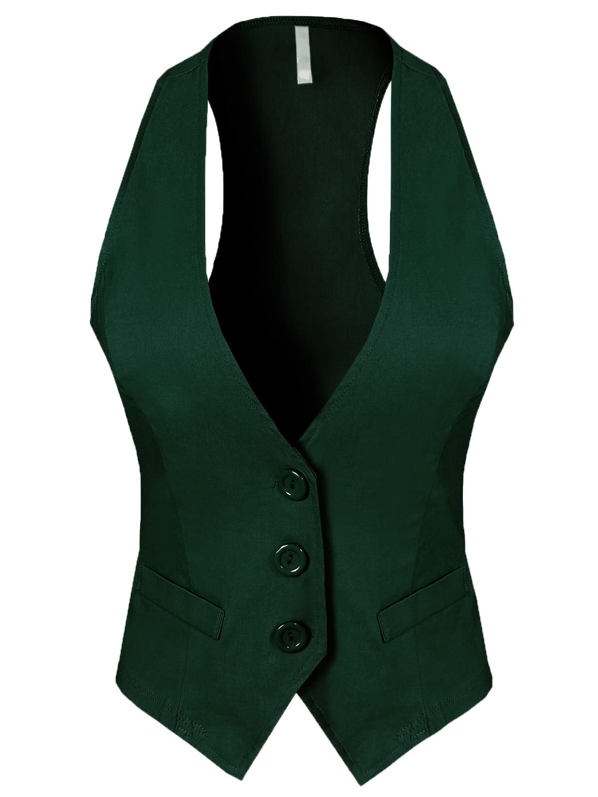 Design by Olivia Women's Racerback Tuxedo Vest