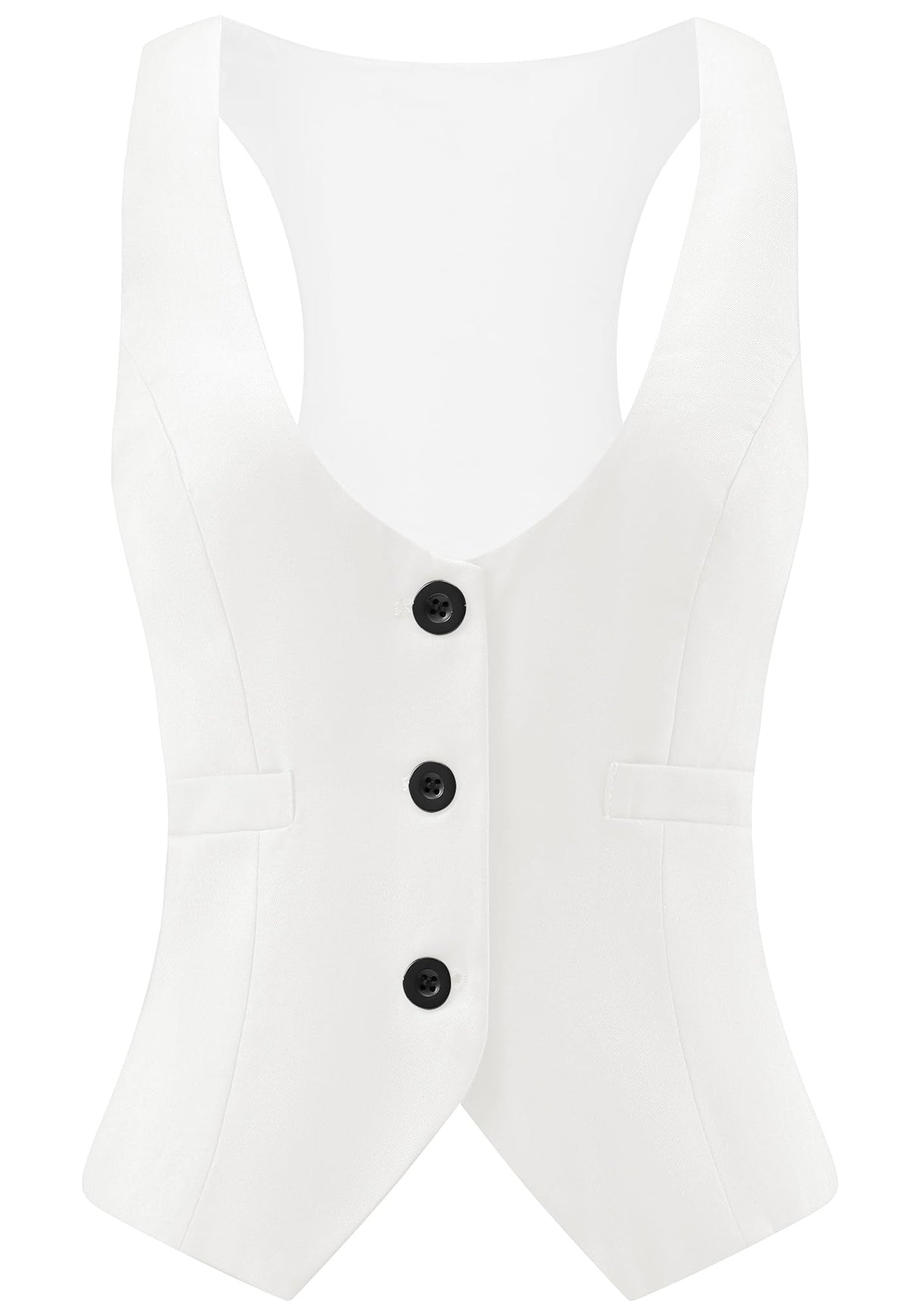 V VOCNI Suit Vest for Women Waistcoat Racerback Vest Tops