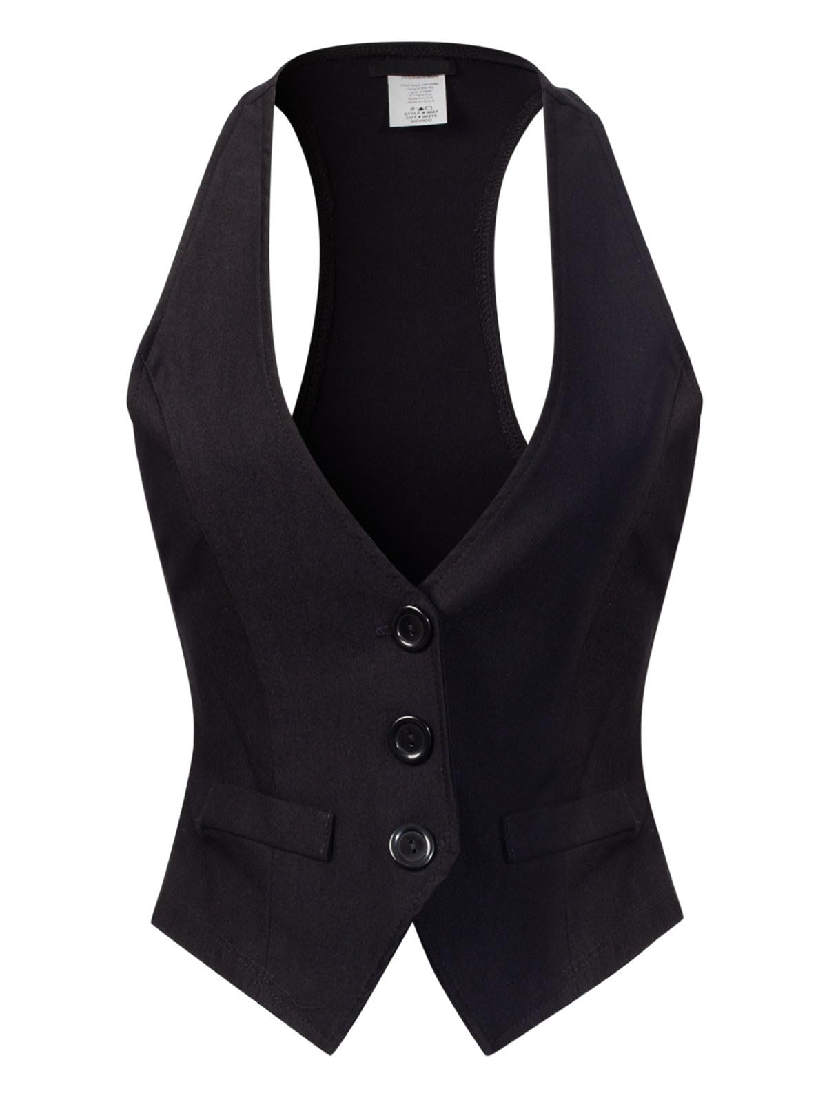 Design by Olivia Women's Racerback Tuxedo Vest