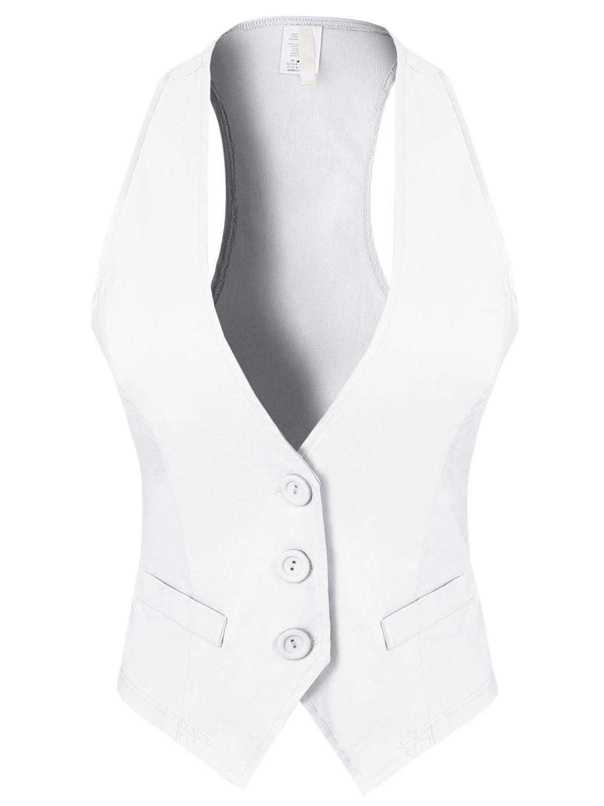 Design by Olivia Women's Racerback Tuxedo Vest
