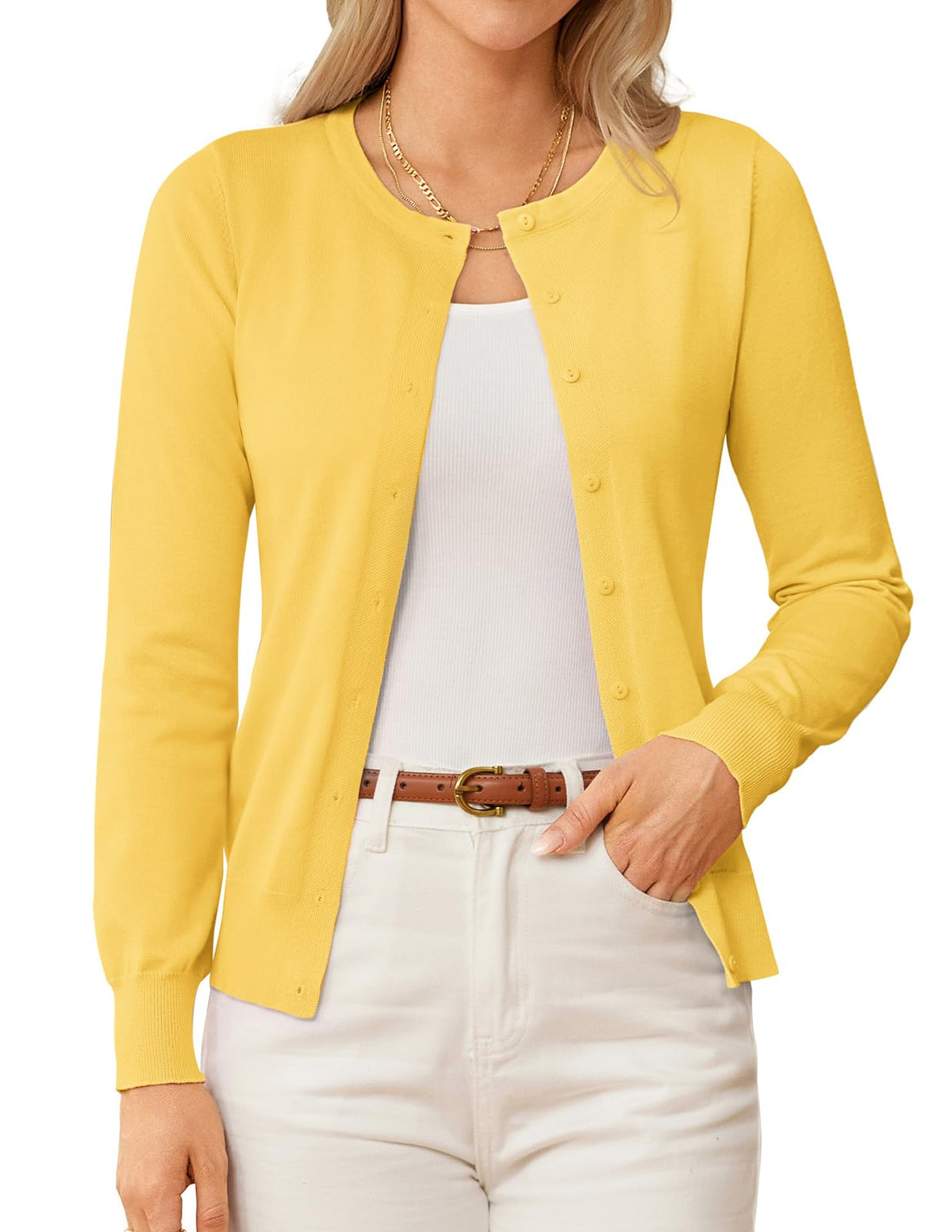 GRACE KARIN Knit Cardigan Sweaters for Women Lightweight Fall Outfits 2026