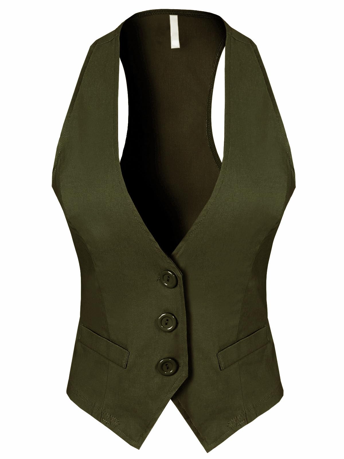 Design by Olivia Women's Racerback Tuxedo Vest