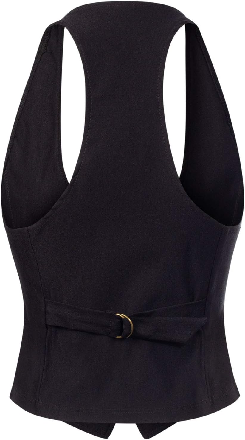 Design by Olivia Women's Racerback Tuxedo Vest