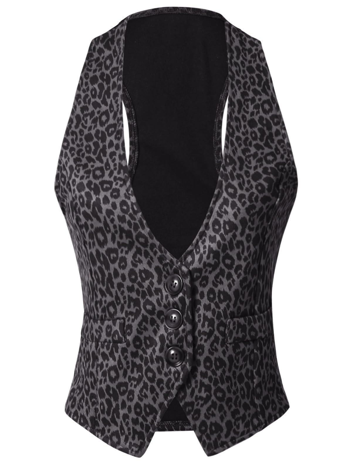 Design by Olivia Women's Racerback Tuxedo Vest