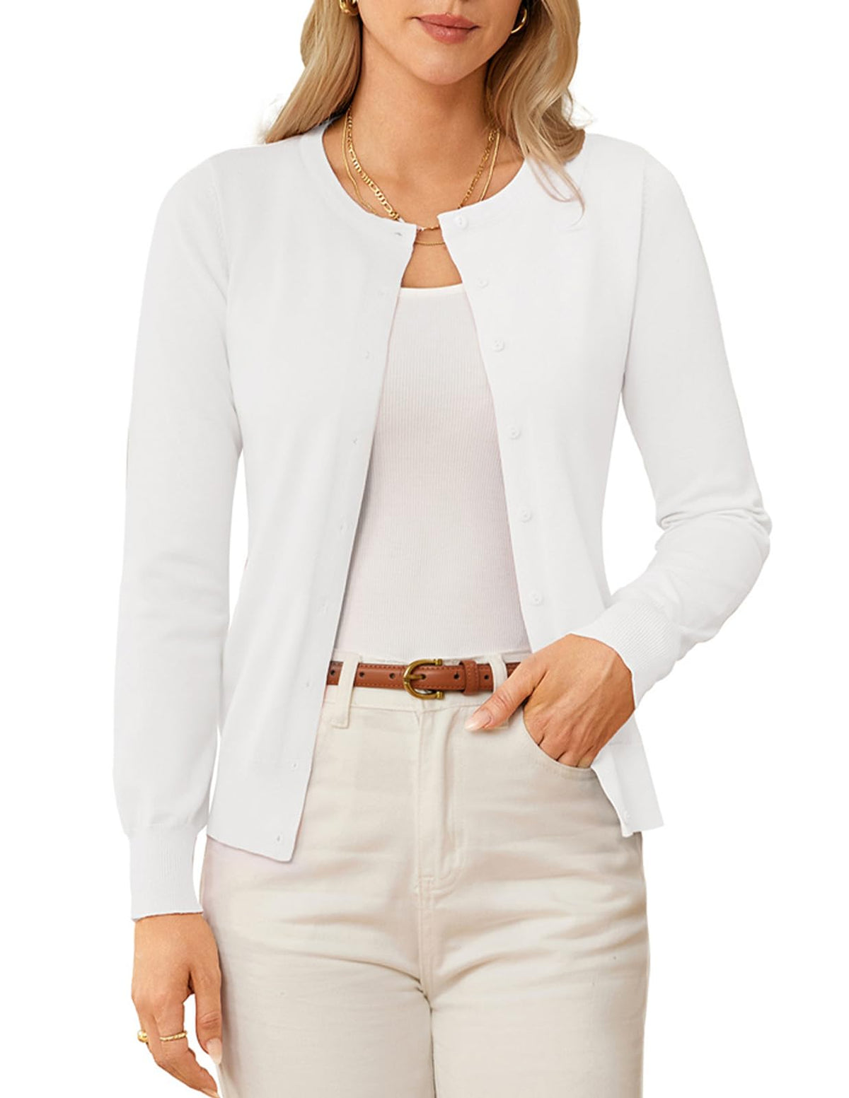 GRACE KARIN Knit Cardigan Sweaters for Women Lightweight Fall Outfits 2026