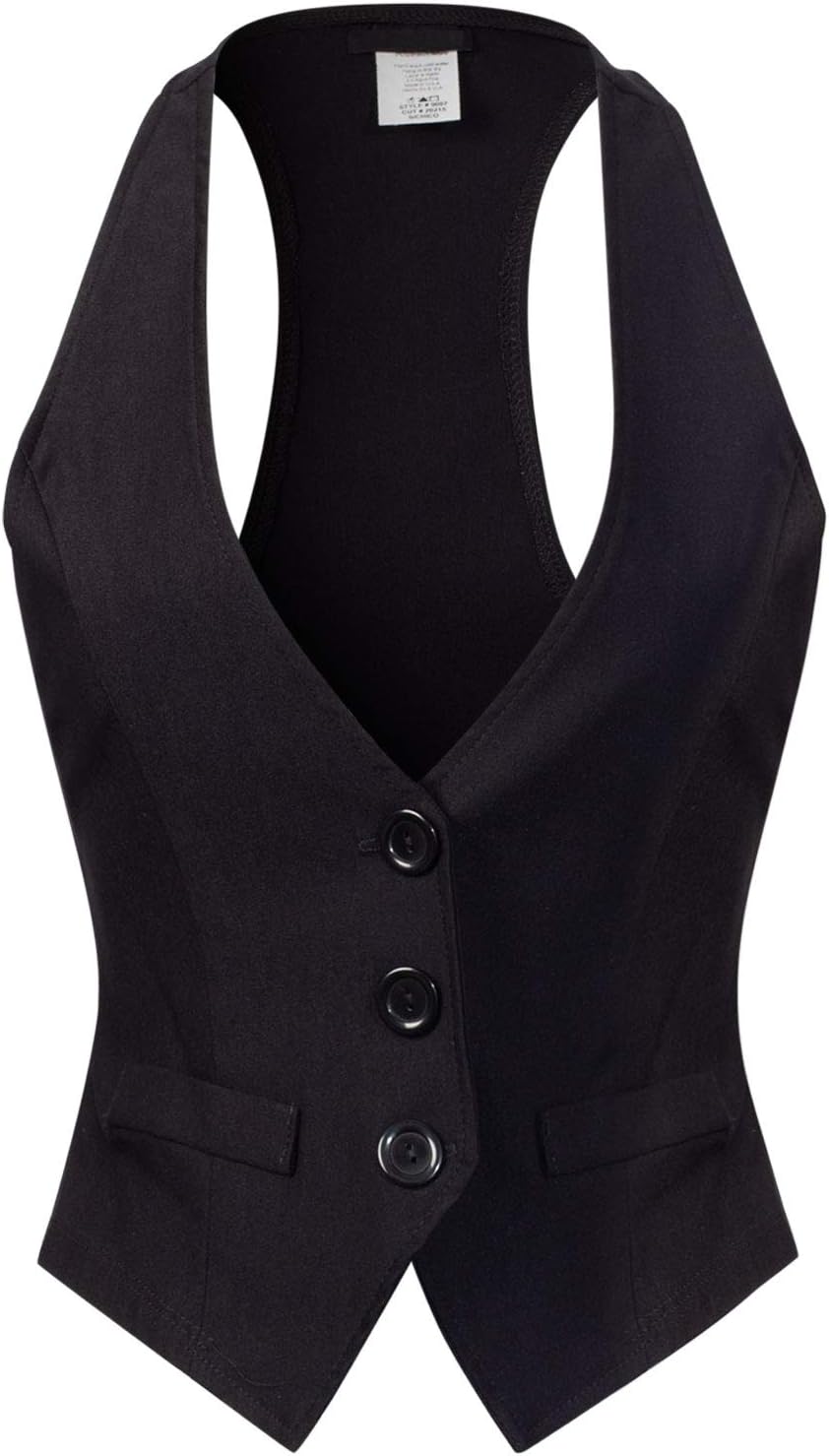 Design by Olivia Women's Racerback Tuxedo Vest
