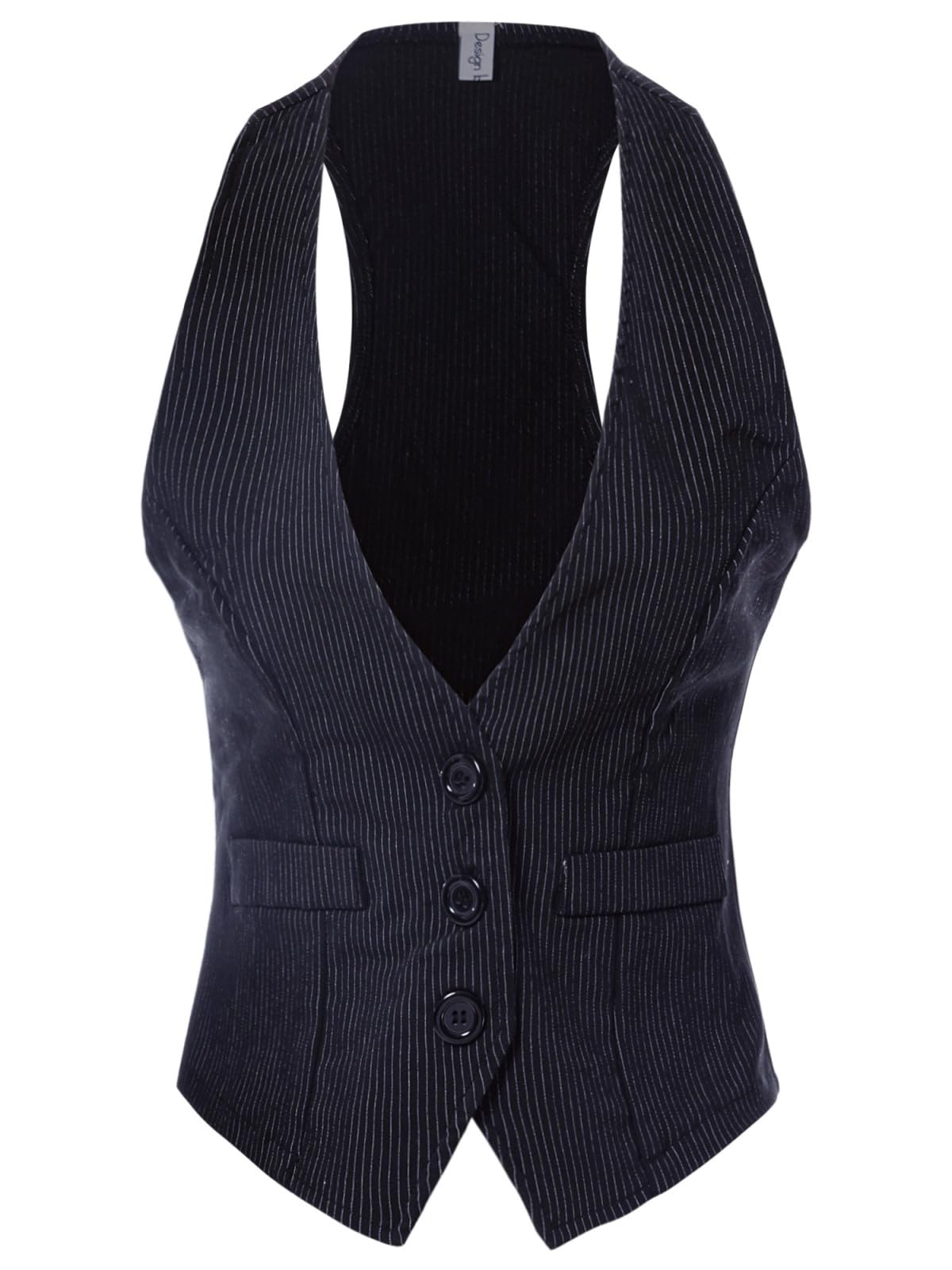 Design by Olivia Women's Racerback Tuxedo Vest