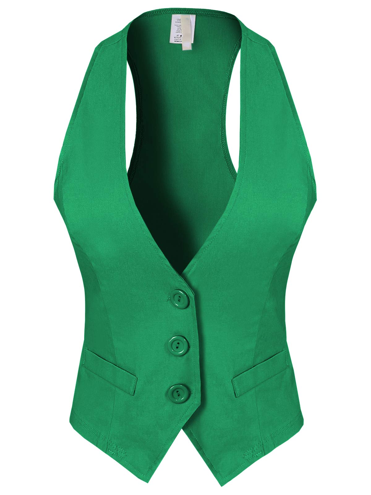 Design by Olivia Women's Racerback Tuxedo Vest