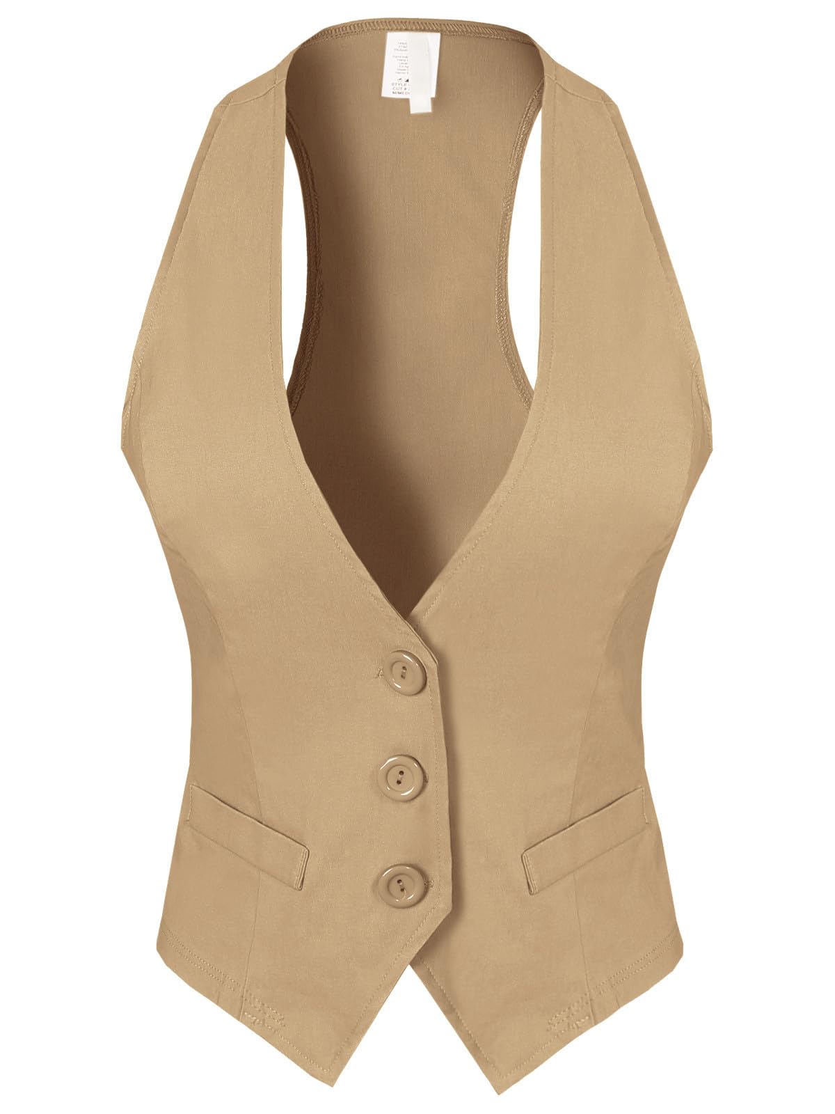 Design by Olivia Women's Racerback Tuxedo Vest