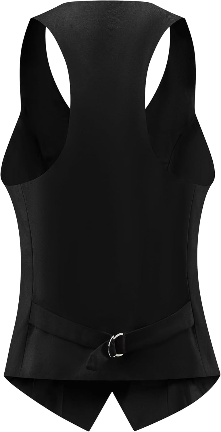 V VOCNI Suit Vest for Women Waistcoat Racerback Vest Tops
