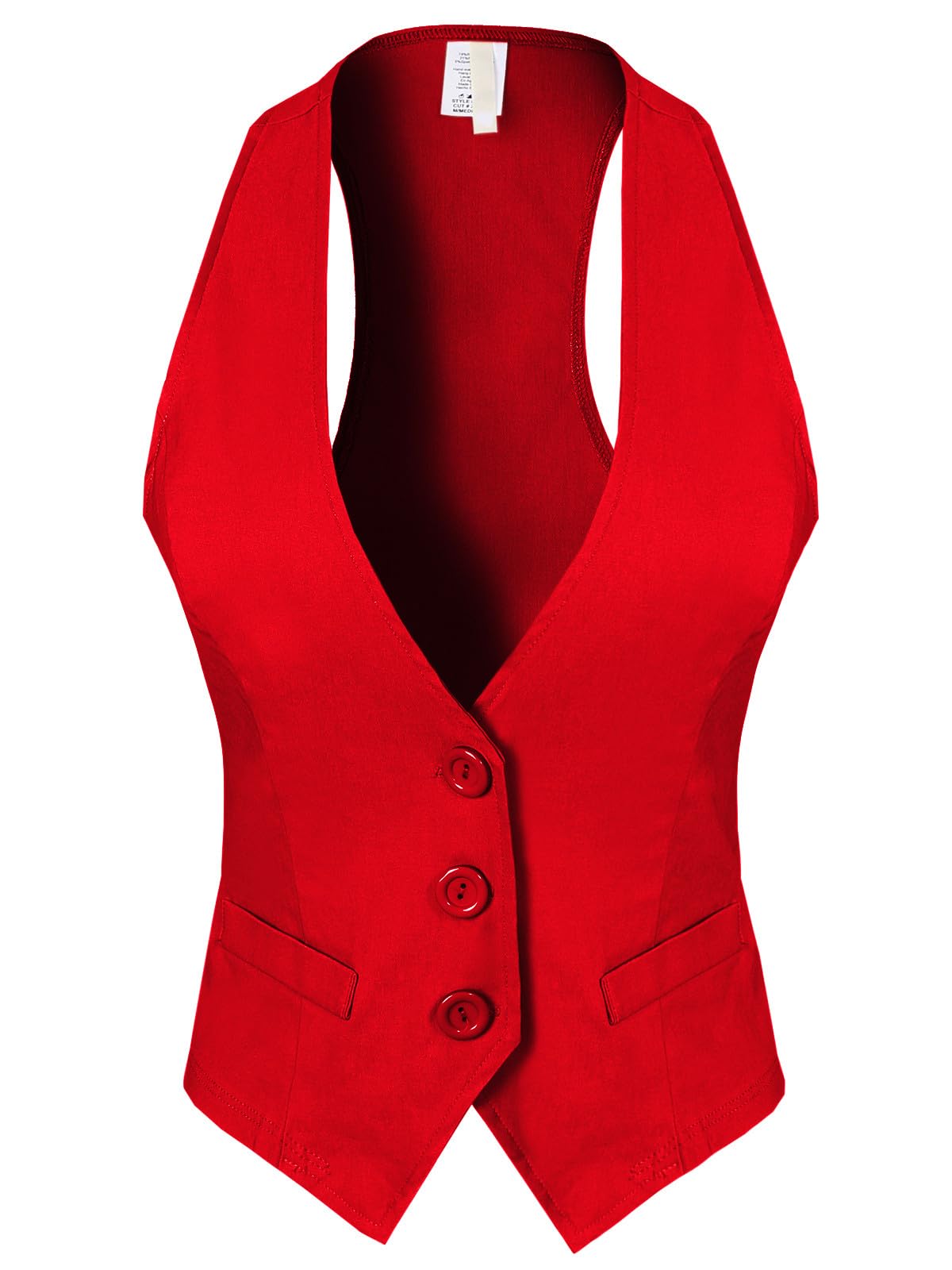Design by Olivia Women's Racerback Tuxedo Vest