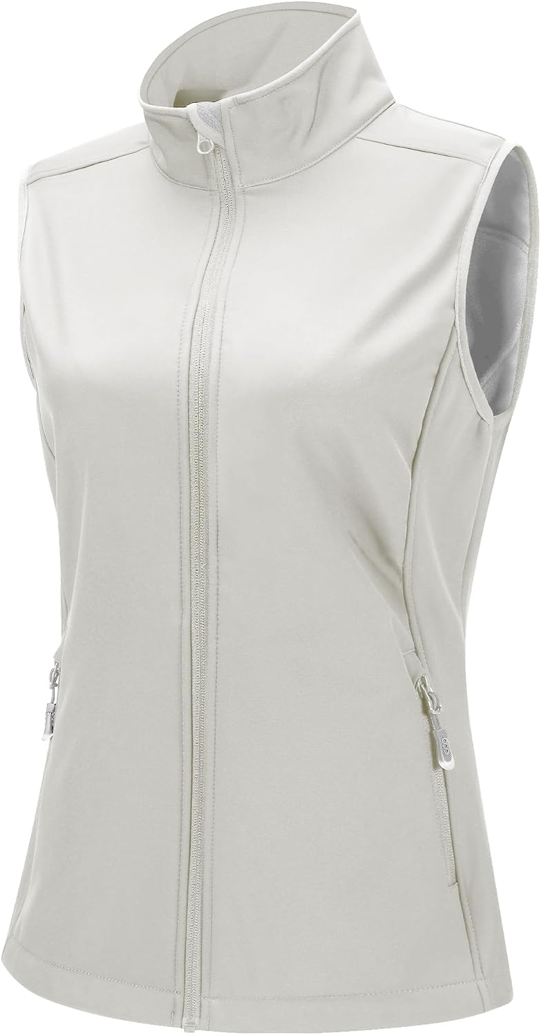 33,000ft Women's Running Golf Vest Outerwear Fleece Lined Lightweight