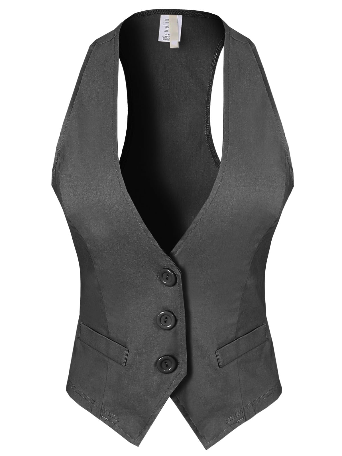 Design by Olivia Women's Racerback Tuxedo Vest