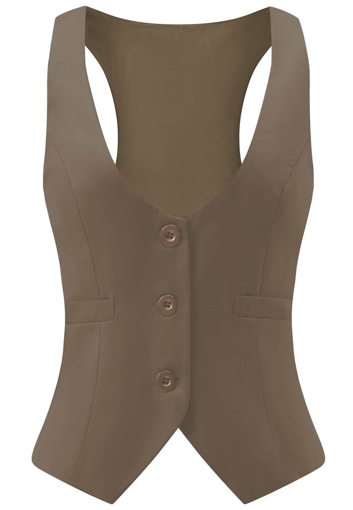 V VOCNI Suit Vest for Women Waistcoat Racerback Vest Tops