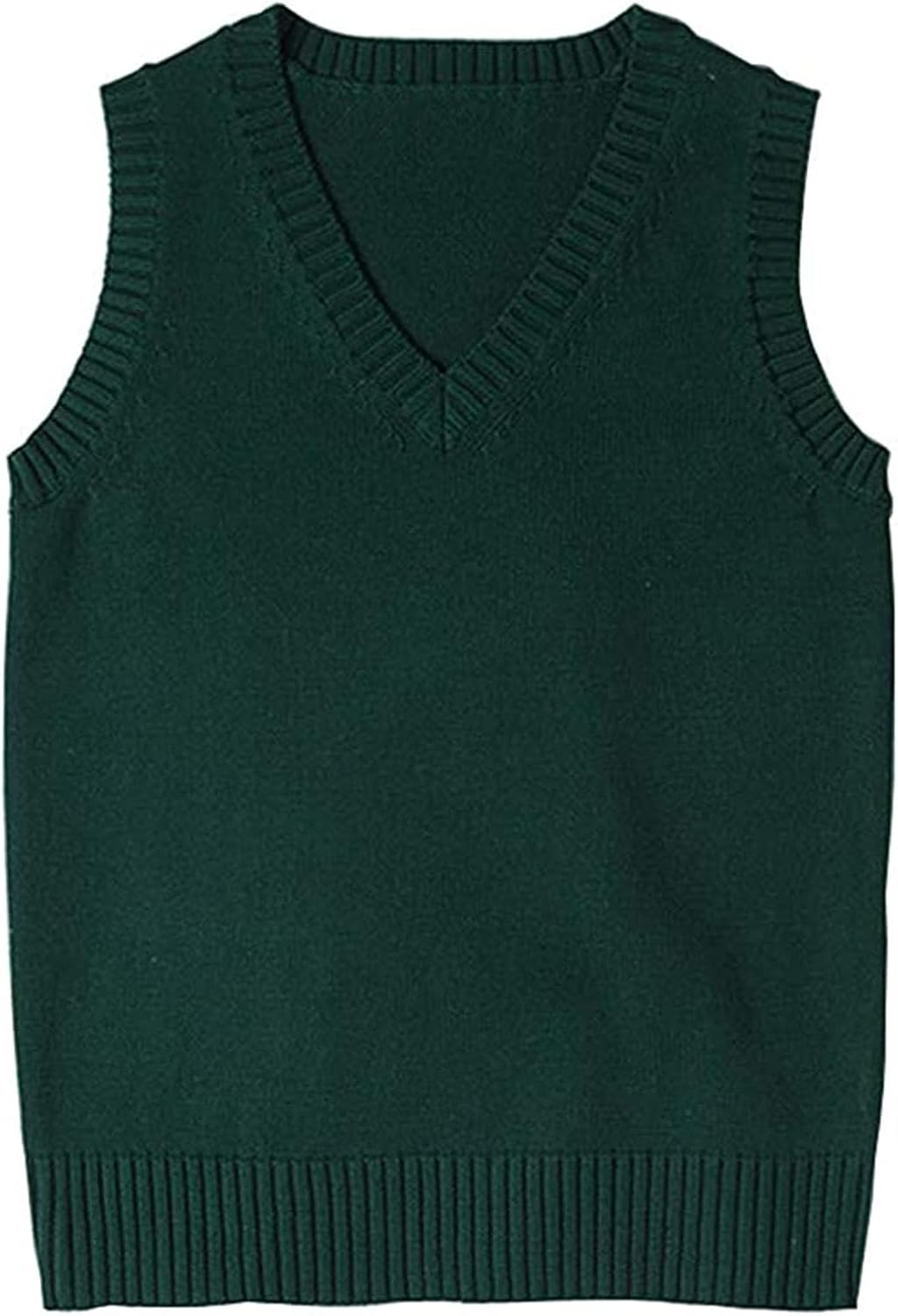 ZUEVI Women's Sweater Vest Classic V Neck Uniform Pullover Knitwear Tops
