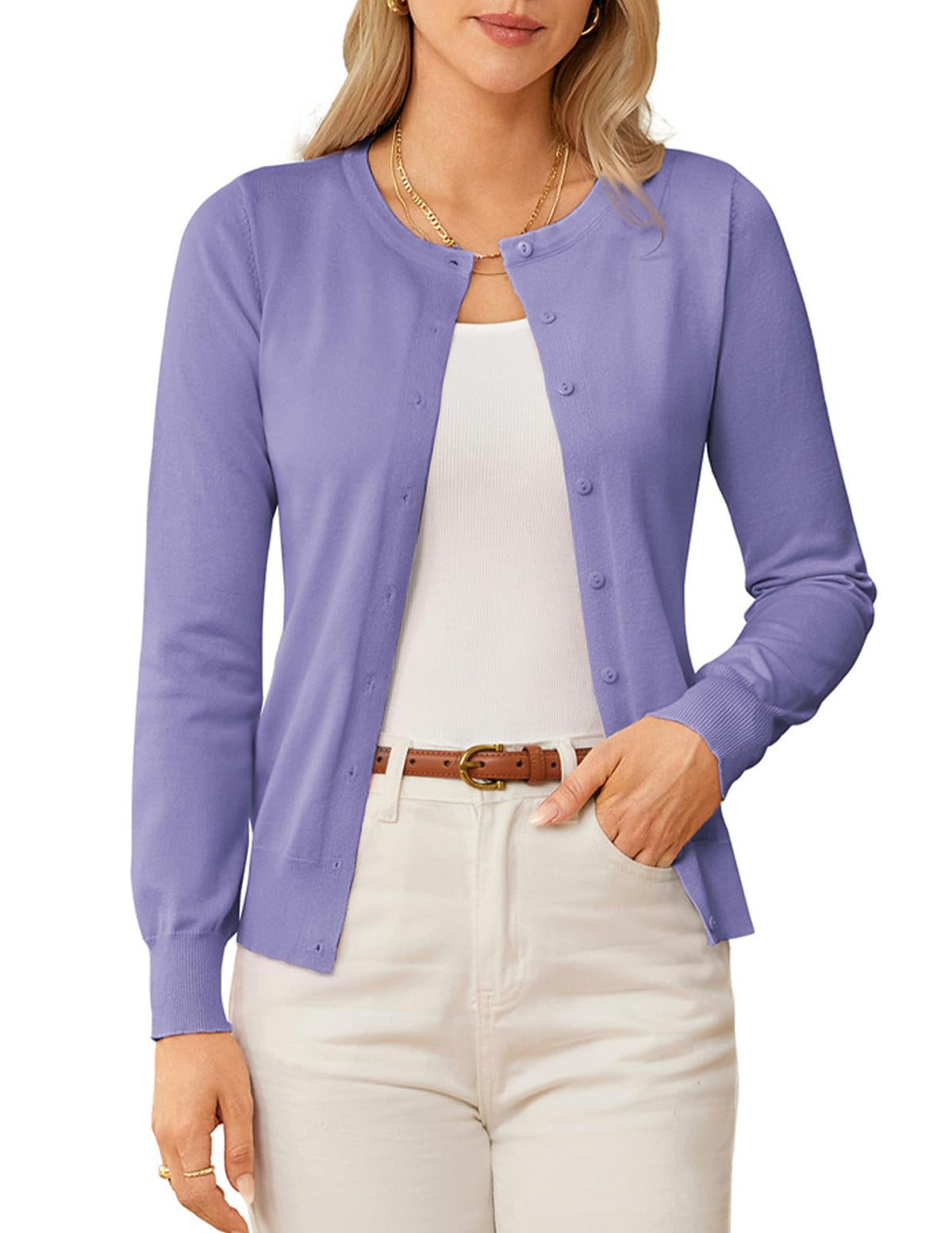 GRACE KARIN Knit Cardigan Sweaters for Women Lightweight Fall Outfits 2026