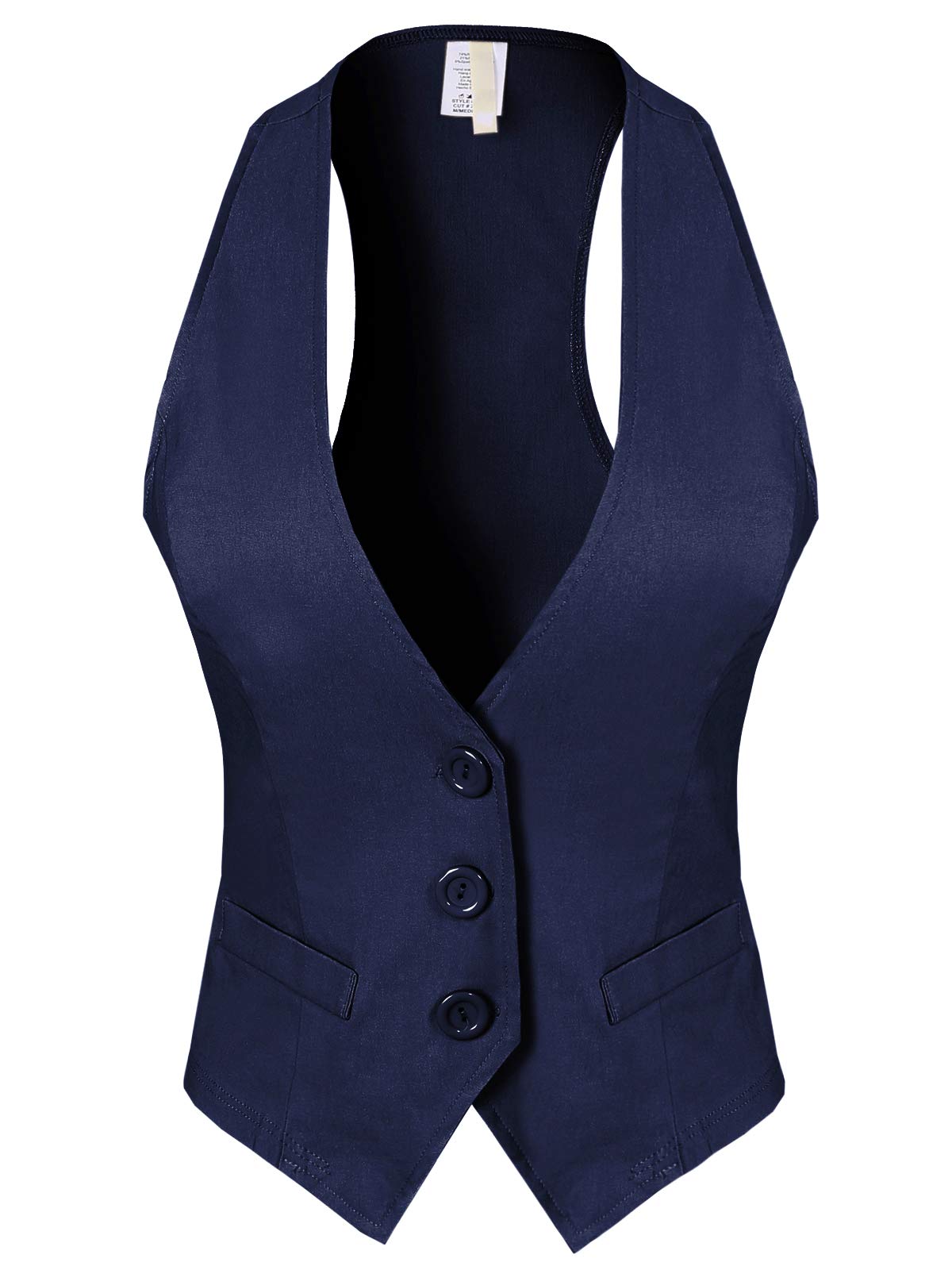 Design by Olivia Women's Racerback Tuxedo Vest