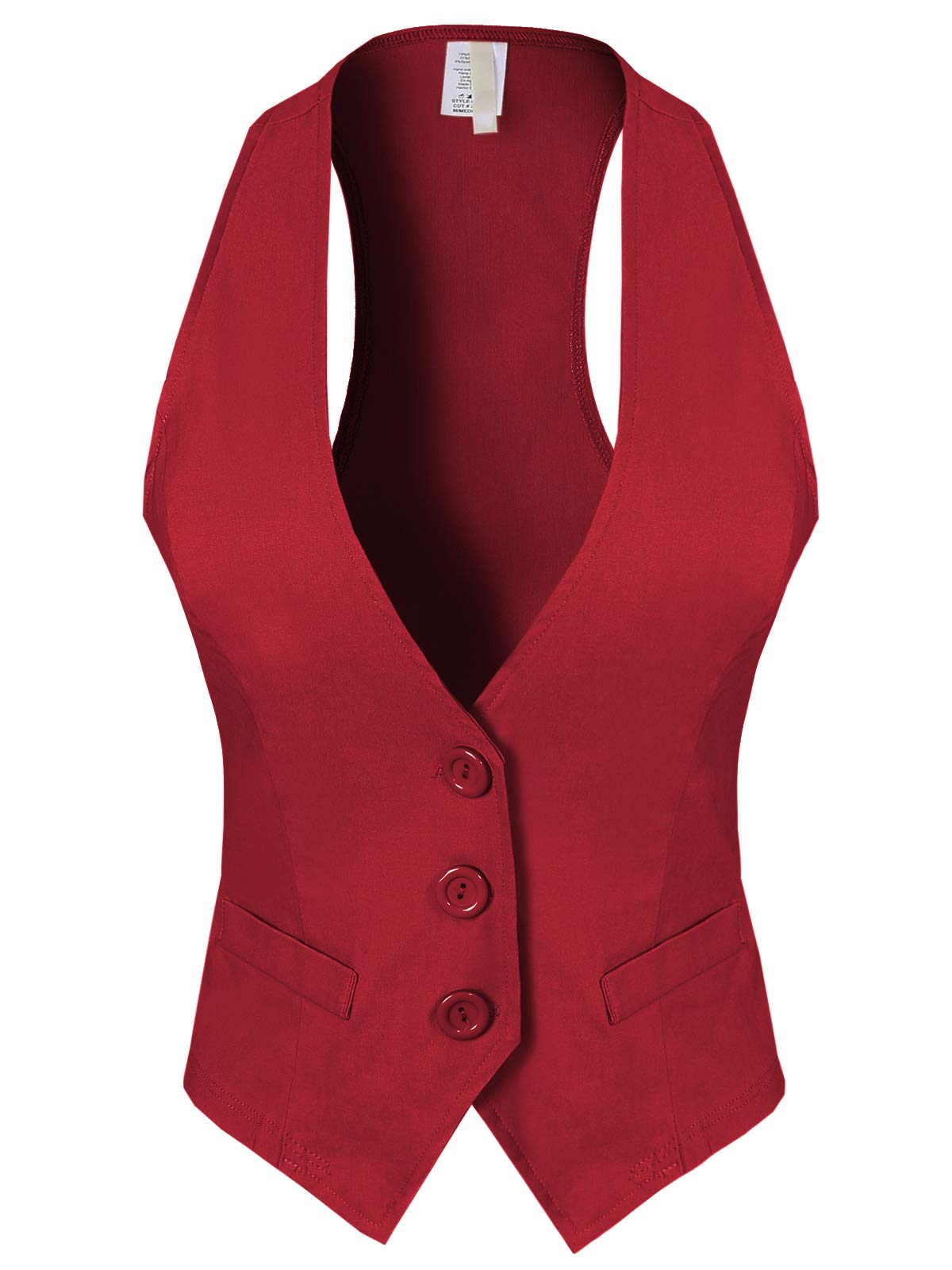 Design by Olivia Women's Racerback Tuxedo Vest