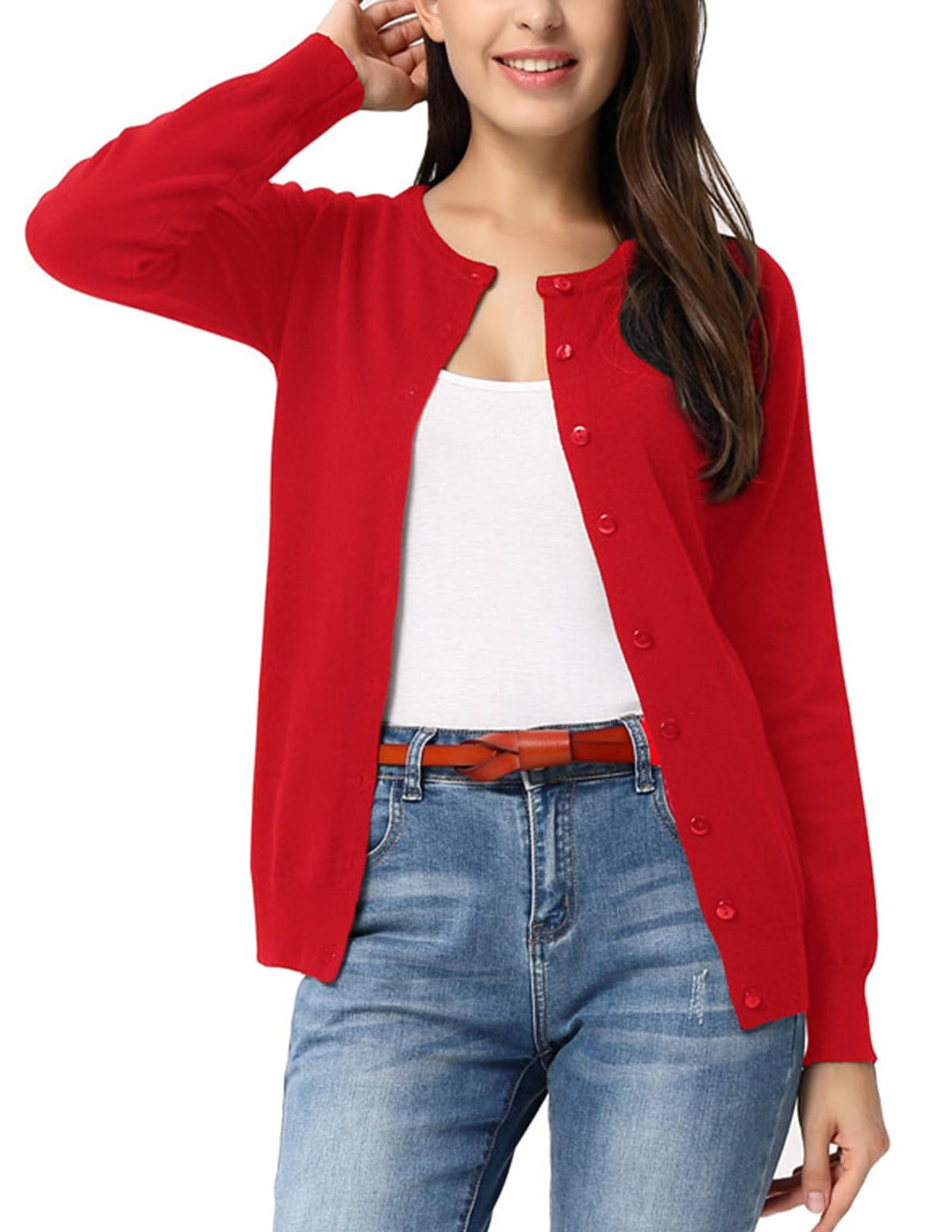 GRACE KARIN Knit Cardigan Sweaters for Women Lightweight Fall Outfits 2026