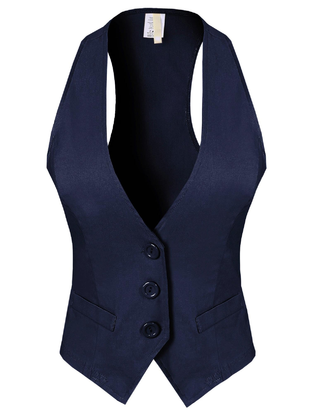 Design by Olivia Women's Racerback Tuxedo Vest