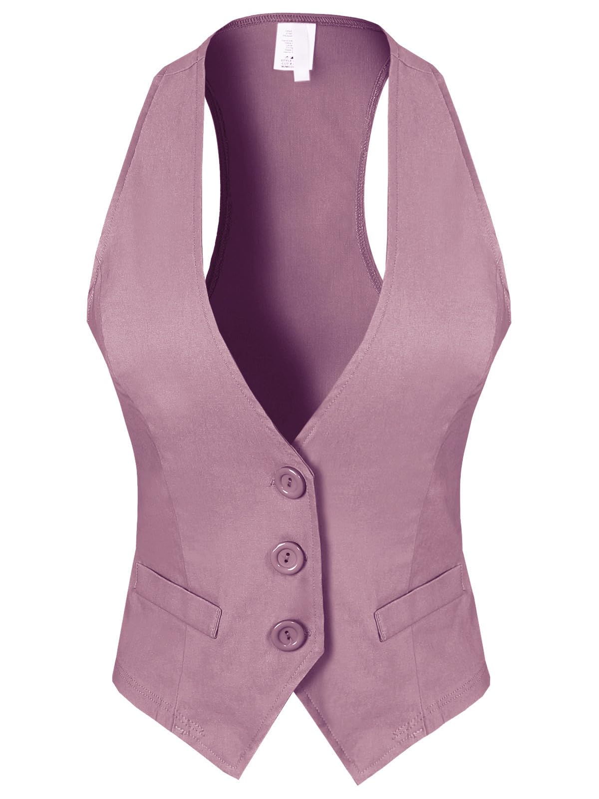 Design by Olivia Women's Racerback Tuxedo Vest