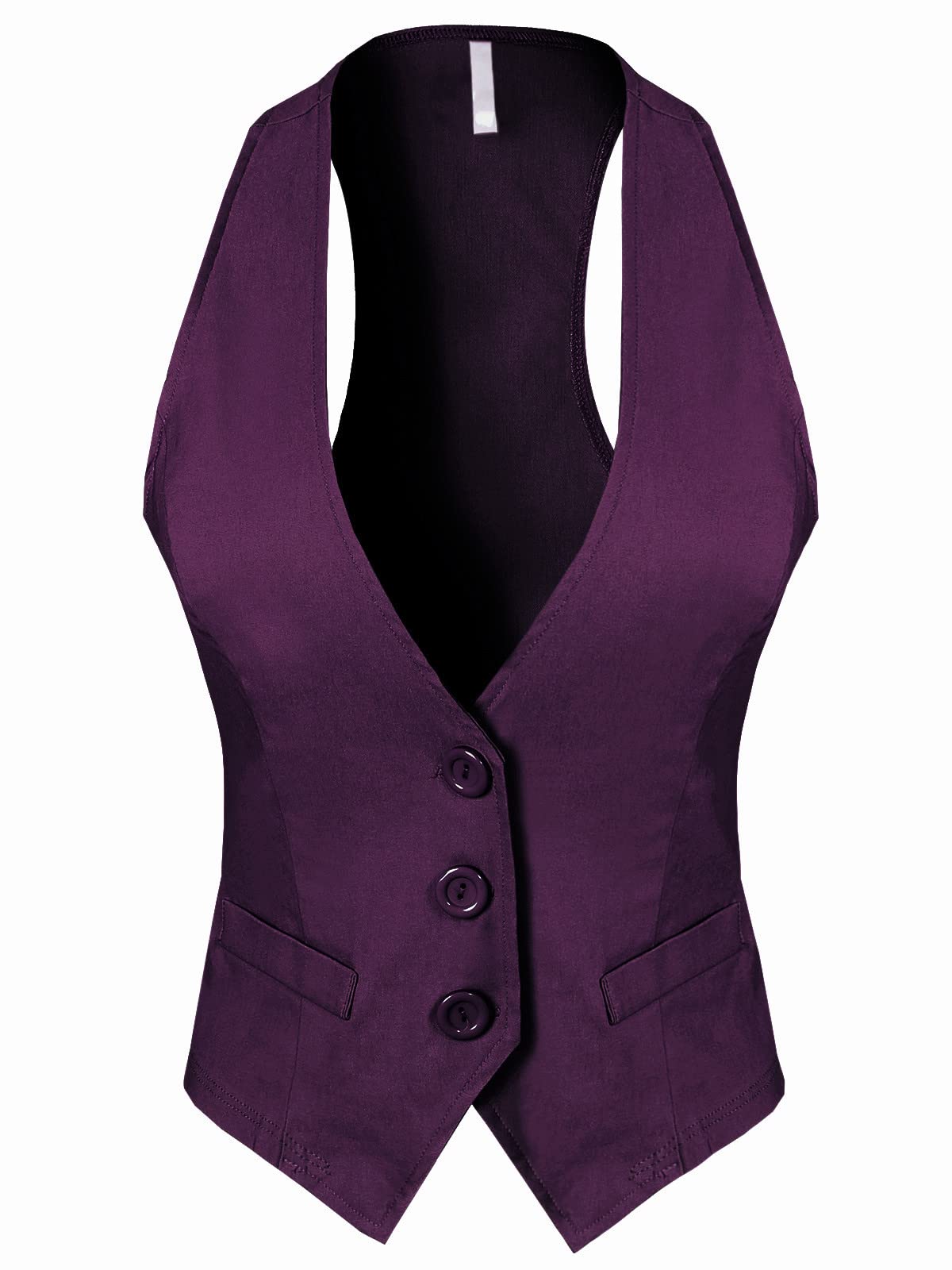 Design by Olivia Women's Racerback Tuxedo Vest