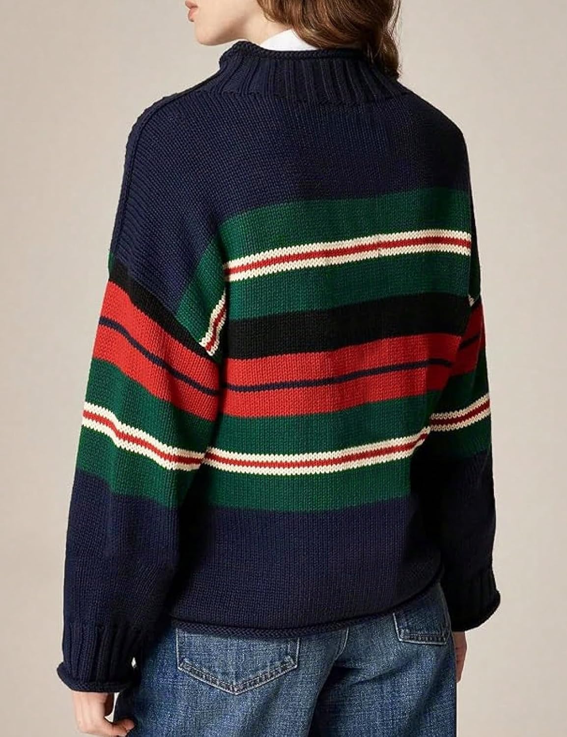 Yimoon Womens Rollneck Sweater Oversized Cotton Sweater 2026