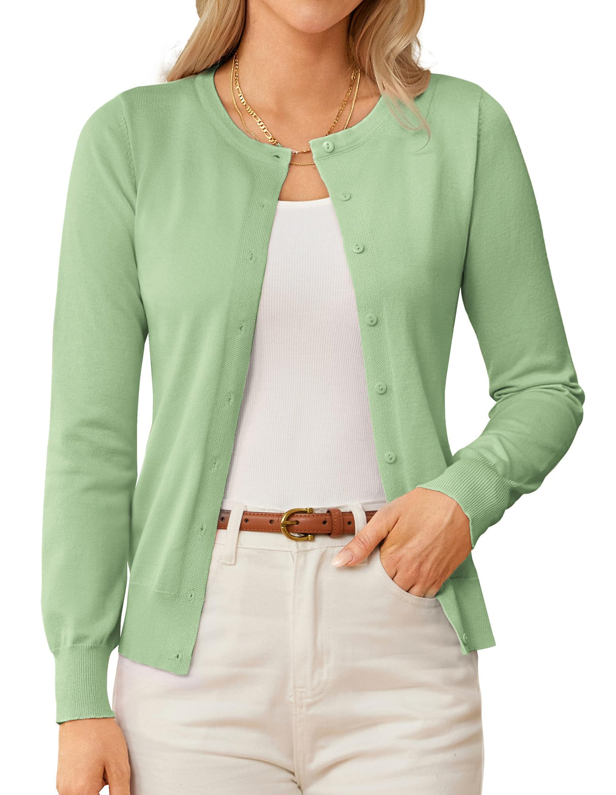 GRACE KARIN Knit Cardigan Sweaters for Women Lightweight Fall Outfits 2026