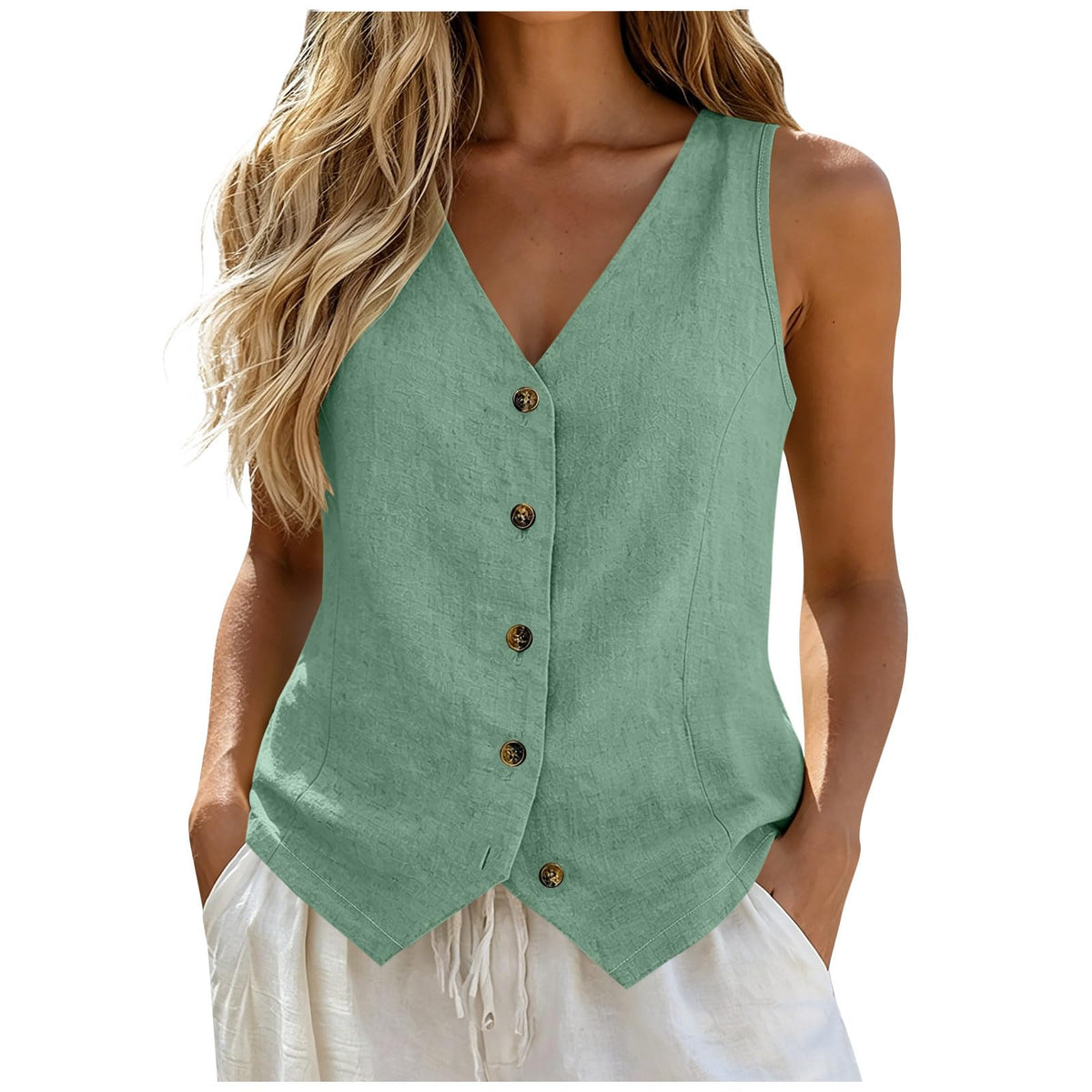 Vest Tops for Women Cotton Linen Summer Womens Vests Top Lightweight