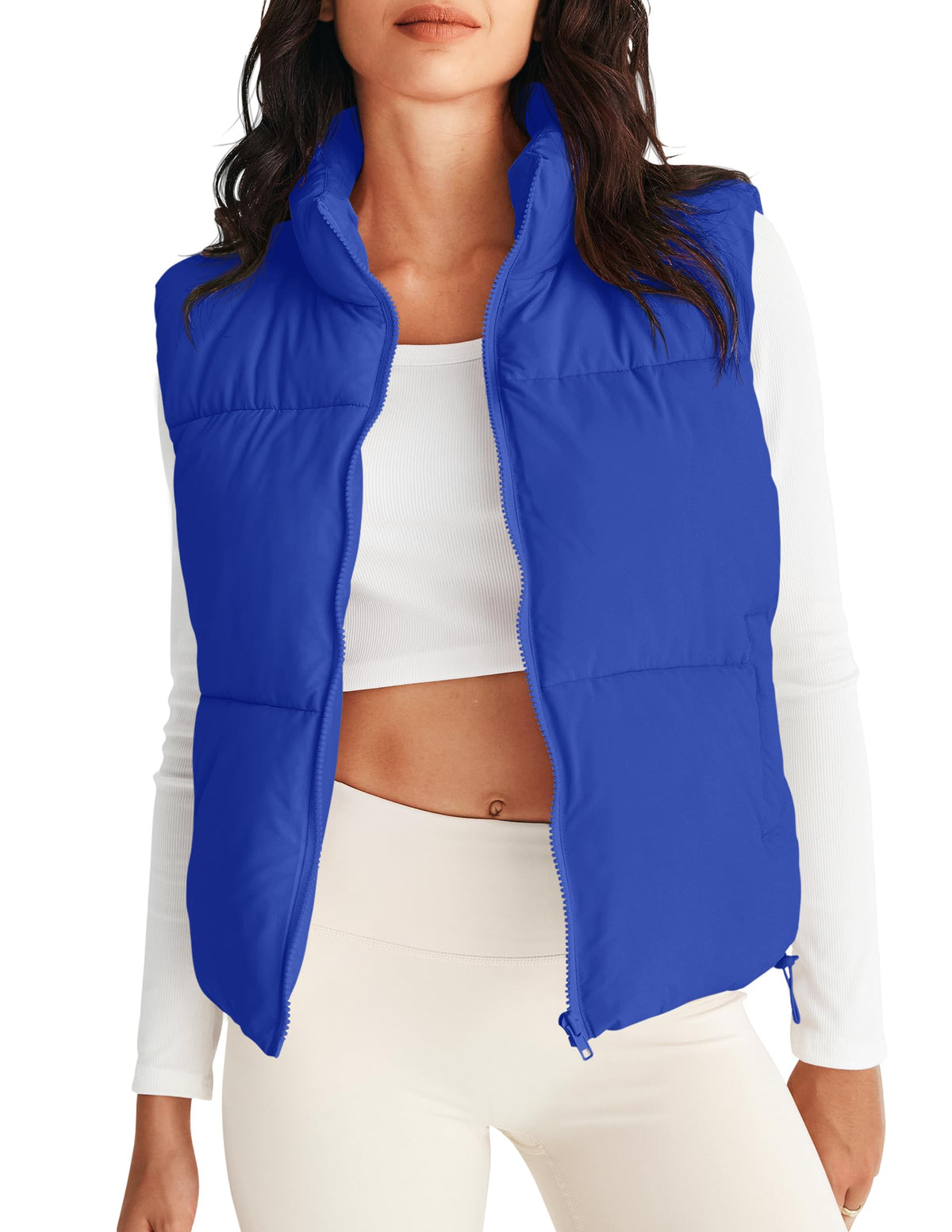 MEROKEETY Puffer Vest Women 2026 Fall Winter Sleeveless Coat