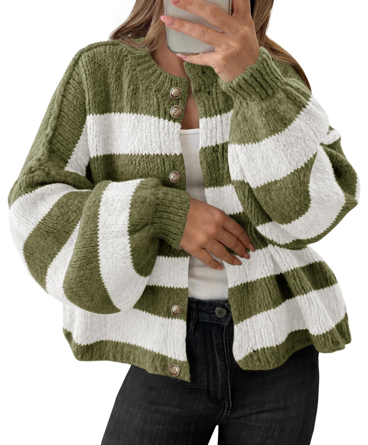 Saodimallsu Womens Oversized Cardigans Long Sleeve Chunky Sweater Coats