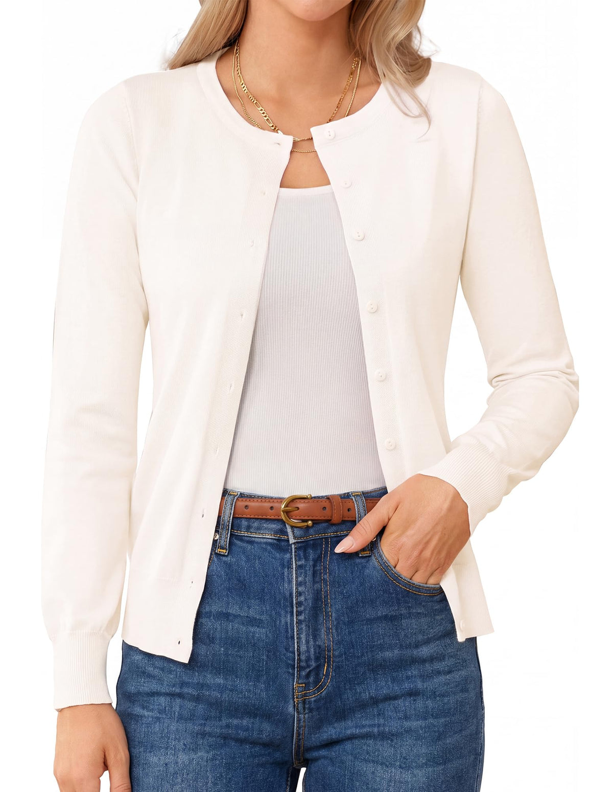 GRACE KARIN Knit Cardigan Sweaters for Women Lightweight Fall Outfits 2026