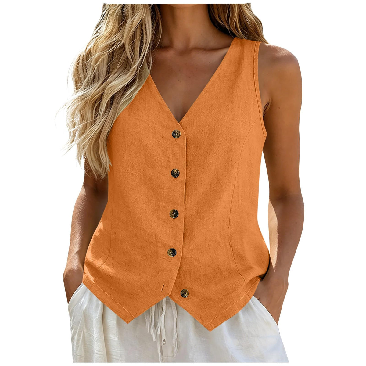 Vest Tops for Women Cotton Linen Summer Womens Vests Top Lightweight