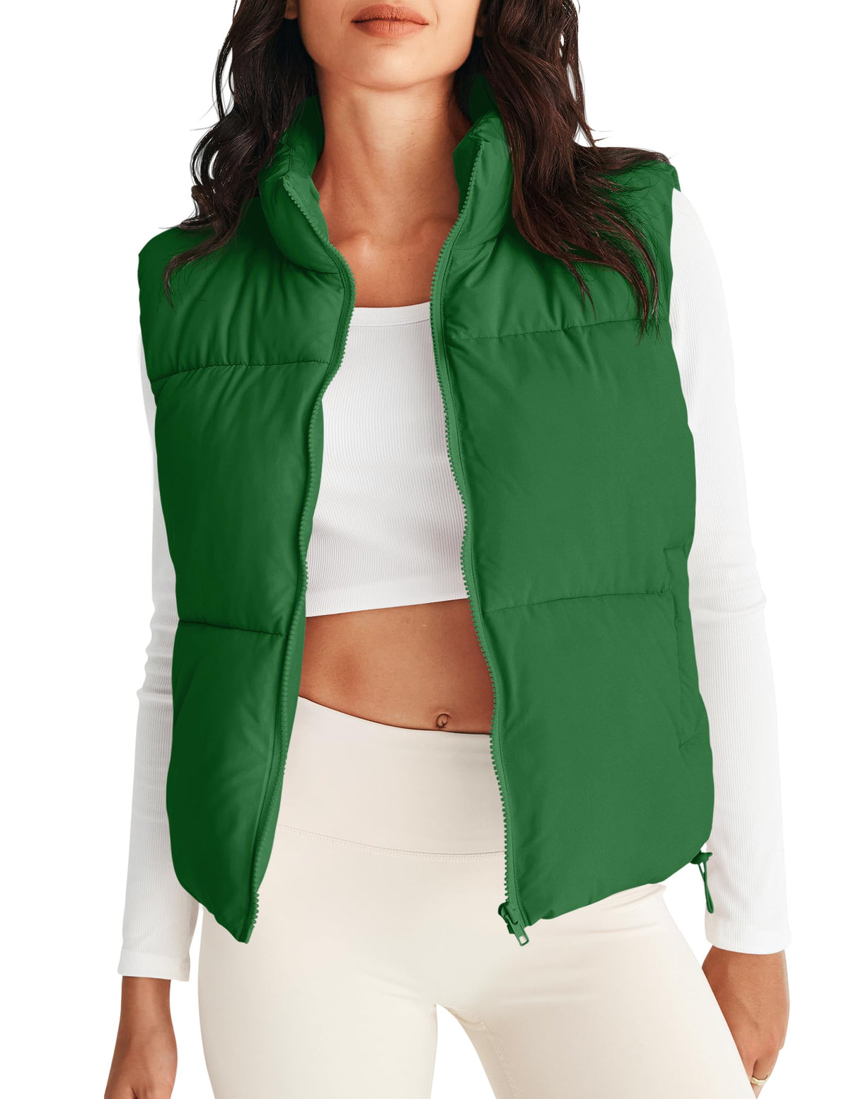 MEROKEETY Puffer Vest Women 2026 Fall Winter Sleeveless Coat