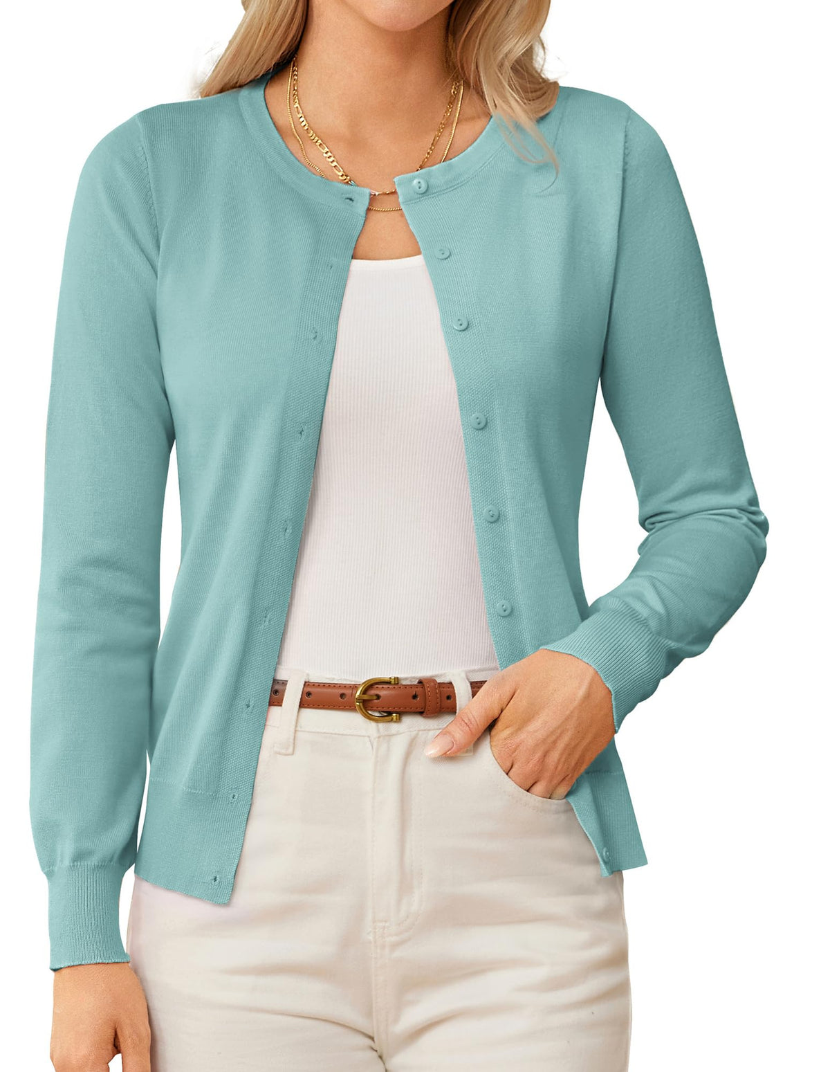 GRACE KARIN Knit Cardigan Sweaters for Women Lightweight Fall Outfits 2026