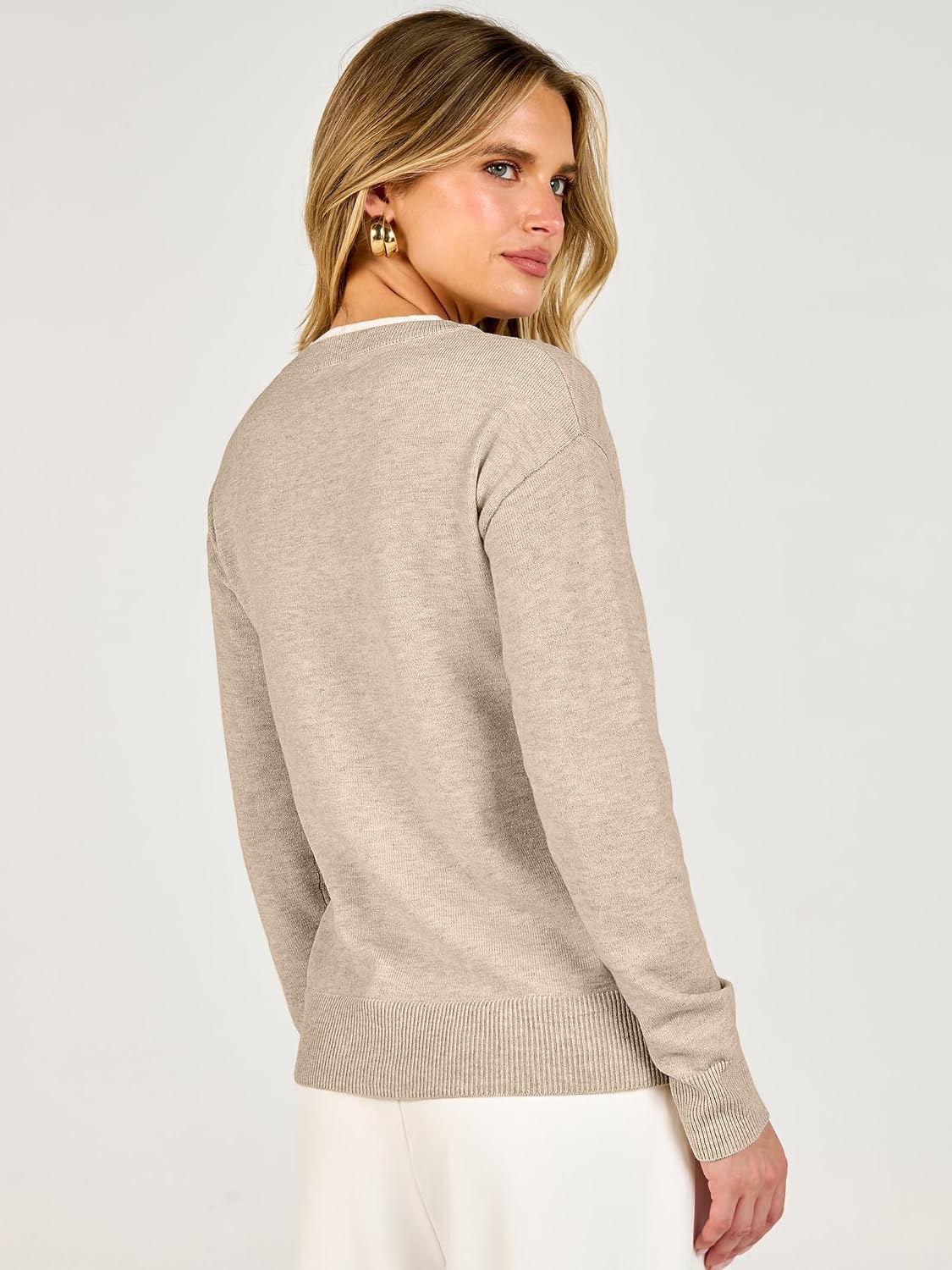 ANRABESS Sweaters for Women 2026 Fall Long Sleeve Lightweight Pullover Tops