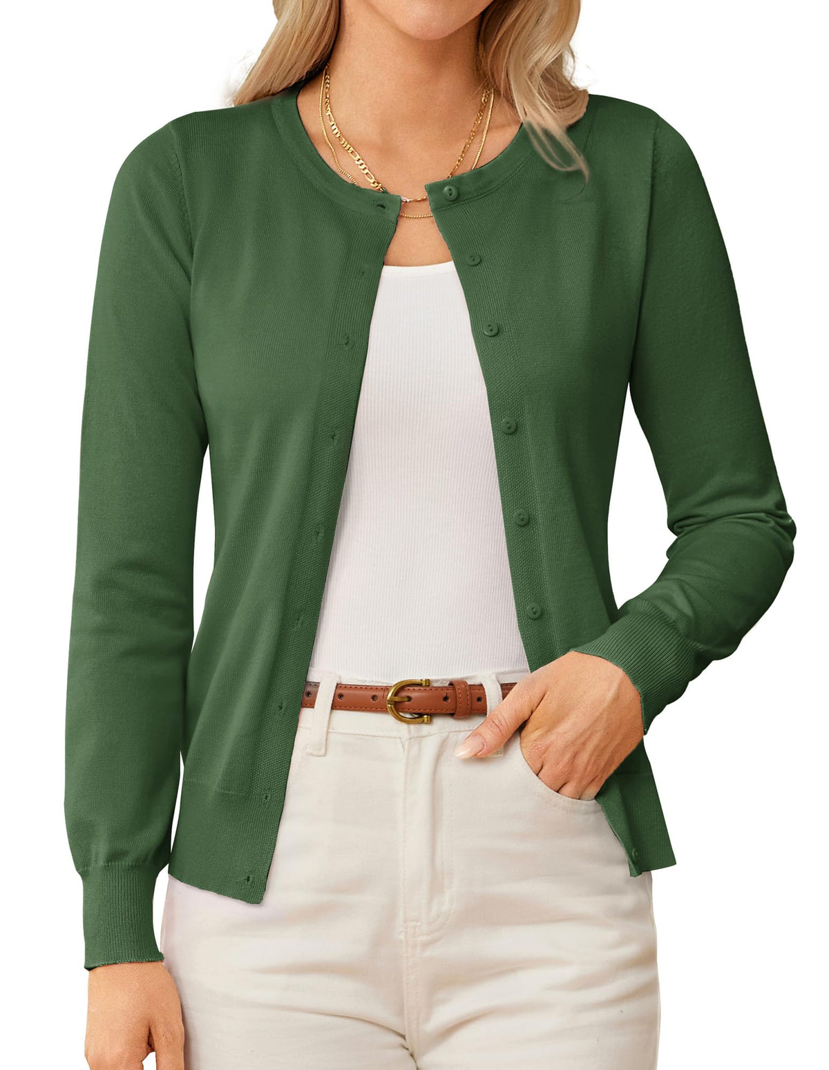 GRACE KARIN Knit Cardigan Sweaters for Women Lightweight Fall Outfits 2026