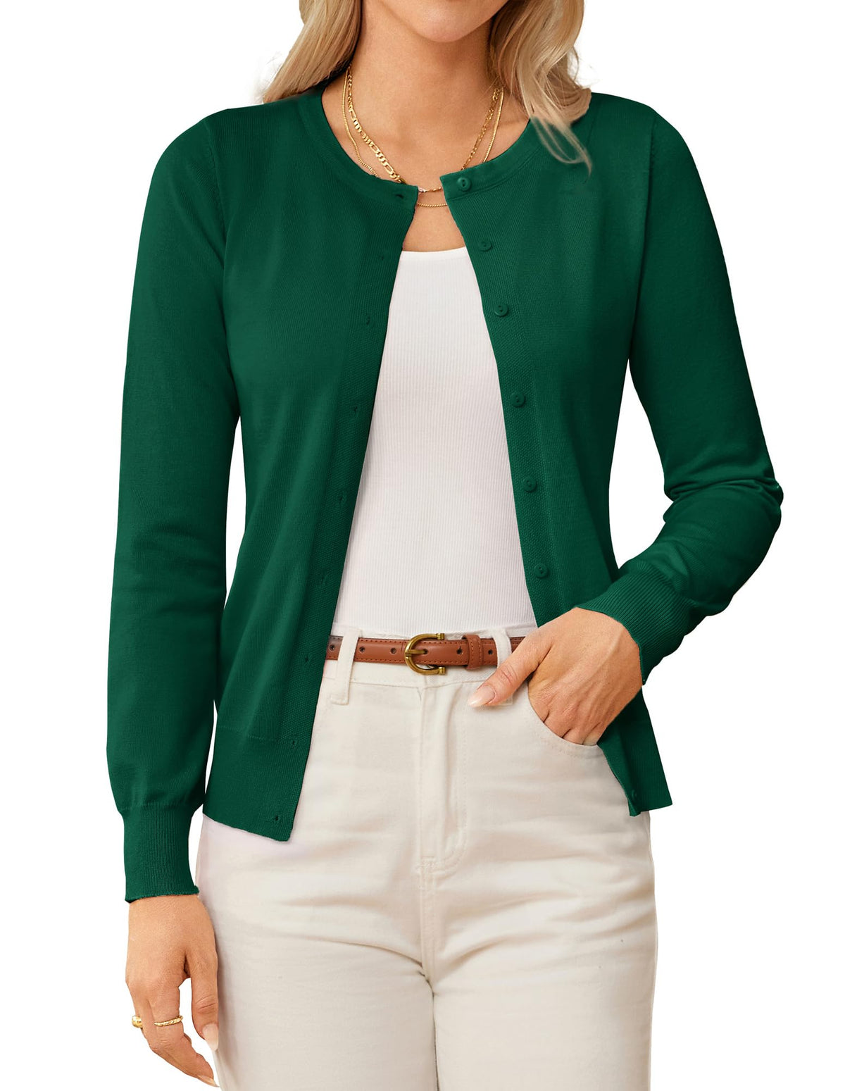 GRACE KARIN Knit Cardigan Sweaters for Women Lightweight Fall Outfits 2026