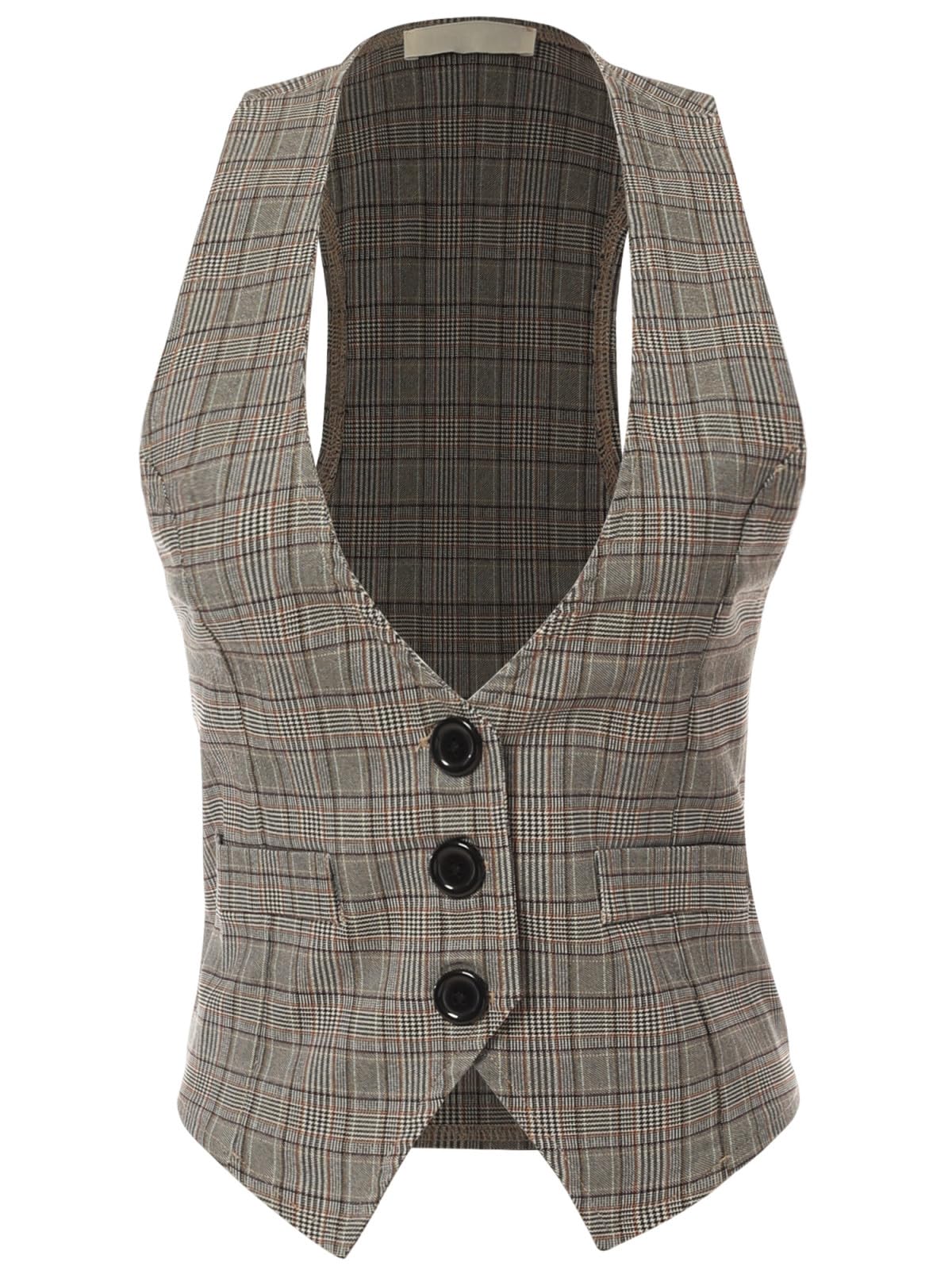 Design by Olivia Women's Racerback Tuxedo Vest
