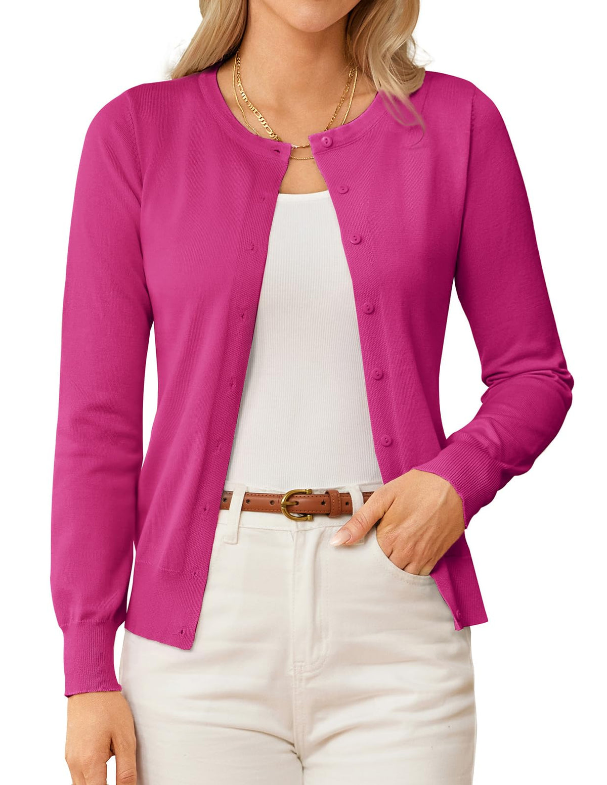 GRACE KARIN Knit Cardigan Sweaters for Women Lightweight Fall Outfits 2026