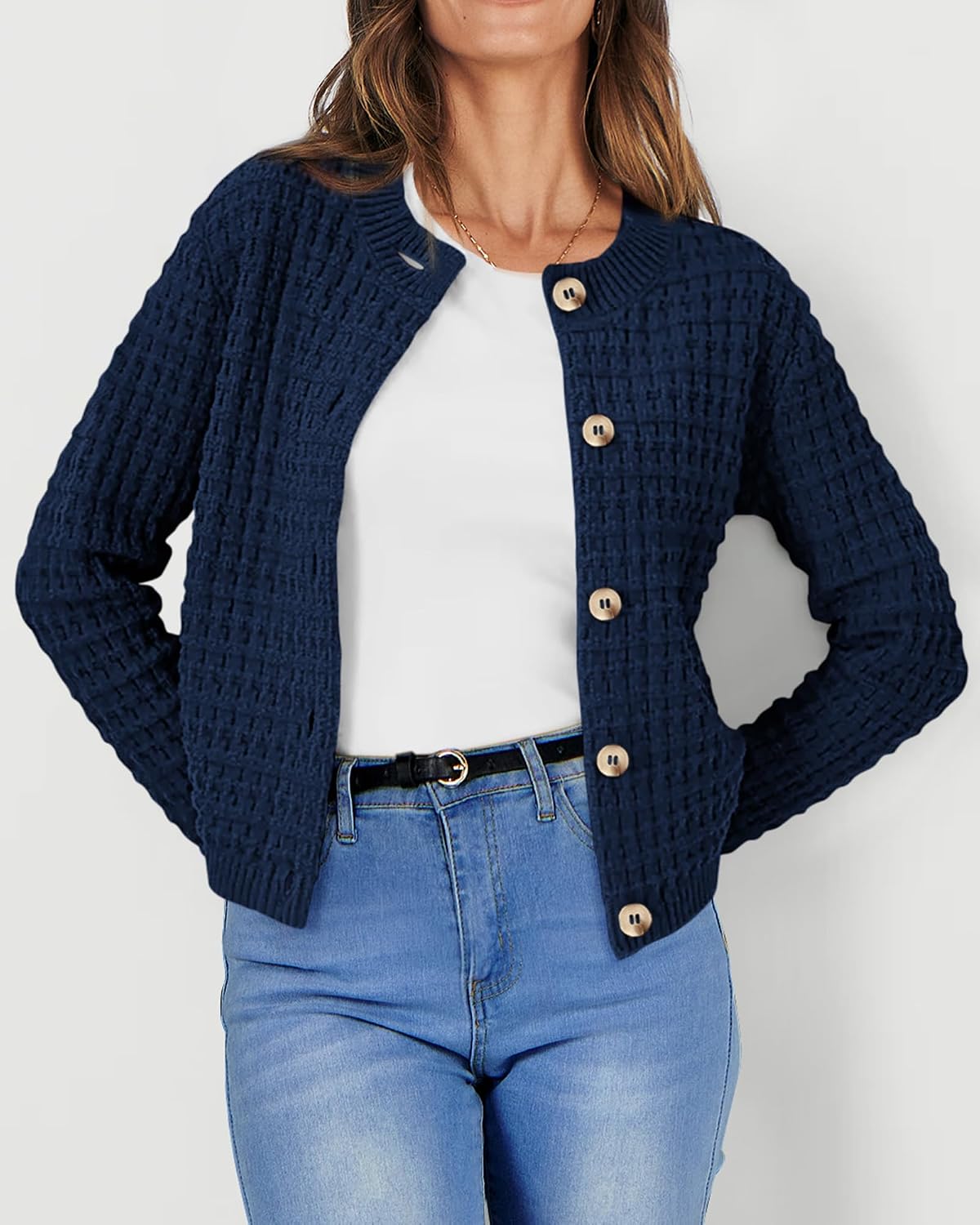 PRETTYGARDEN Women's Fall Lightweight Cardigan Sweaters
