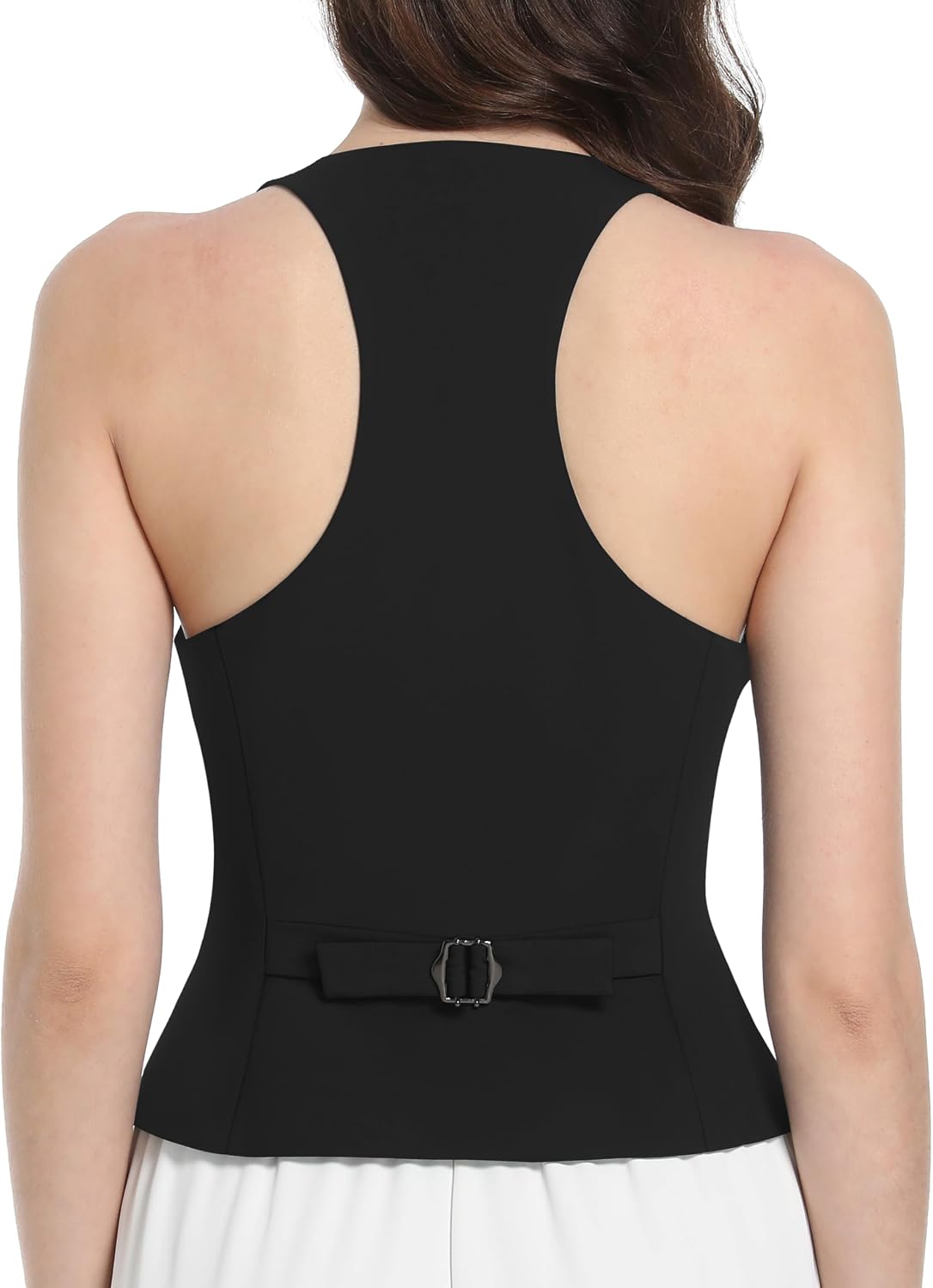 V VOCNI Waistcoat Vest for Women Racerback Suit Vest Tops