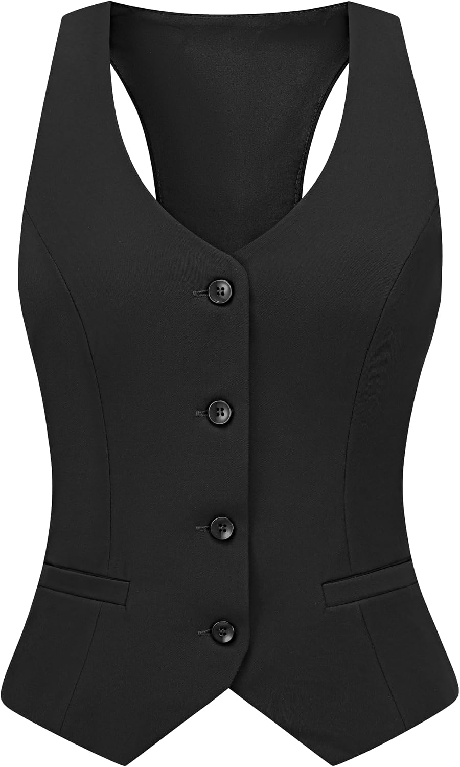 V VOCNI Waistcoat Vest for Women Racerback Suit Vest Tops