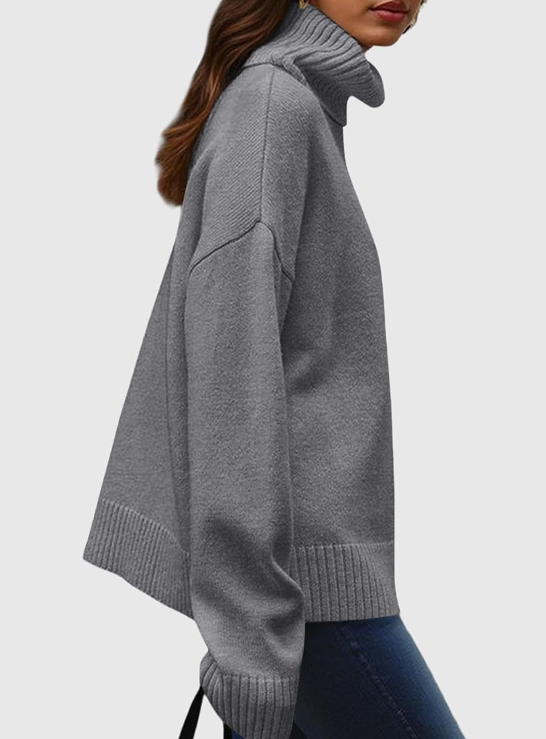 PRETTYGARDEN Womens Turtleneck Long Sleeve Knit Sweater