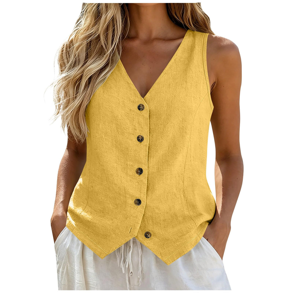 Vest Tops for Women Cotton Linen Summer Womens Vests Top Lightweight