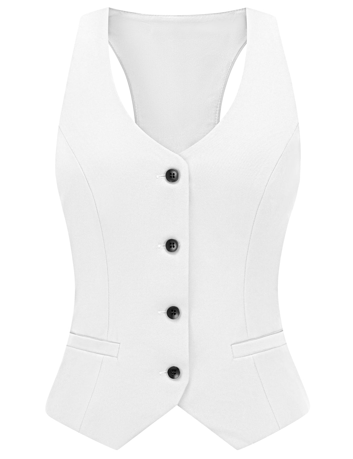 V VOCNI Waistcoat Vest for Women Racerback Suit Vest Tops