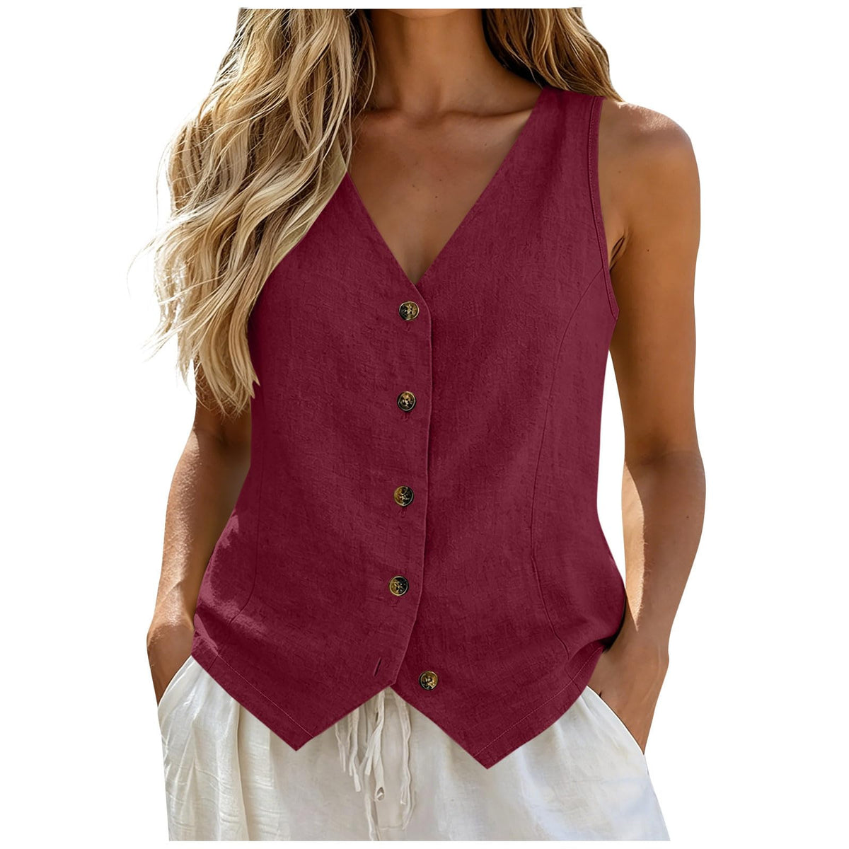 Vest Tops for Women Cotton Linen Summer Womens Vests Top Lightweight