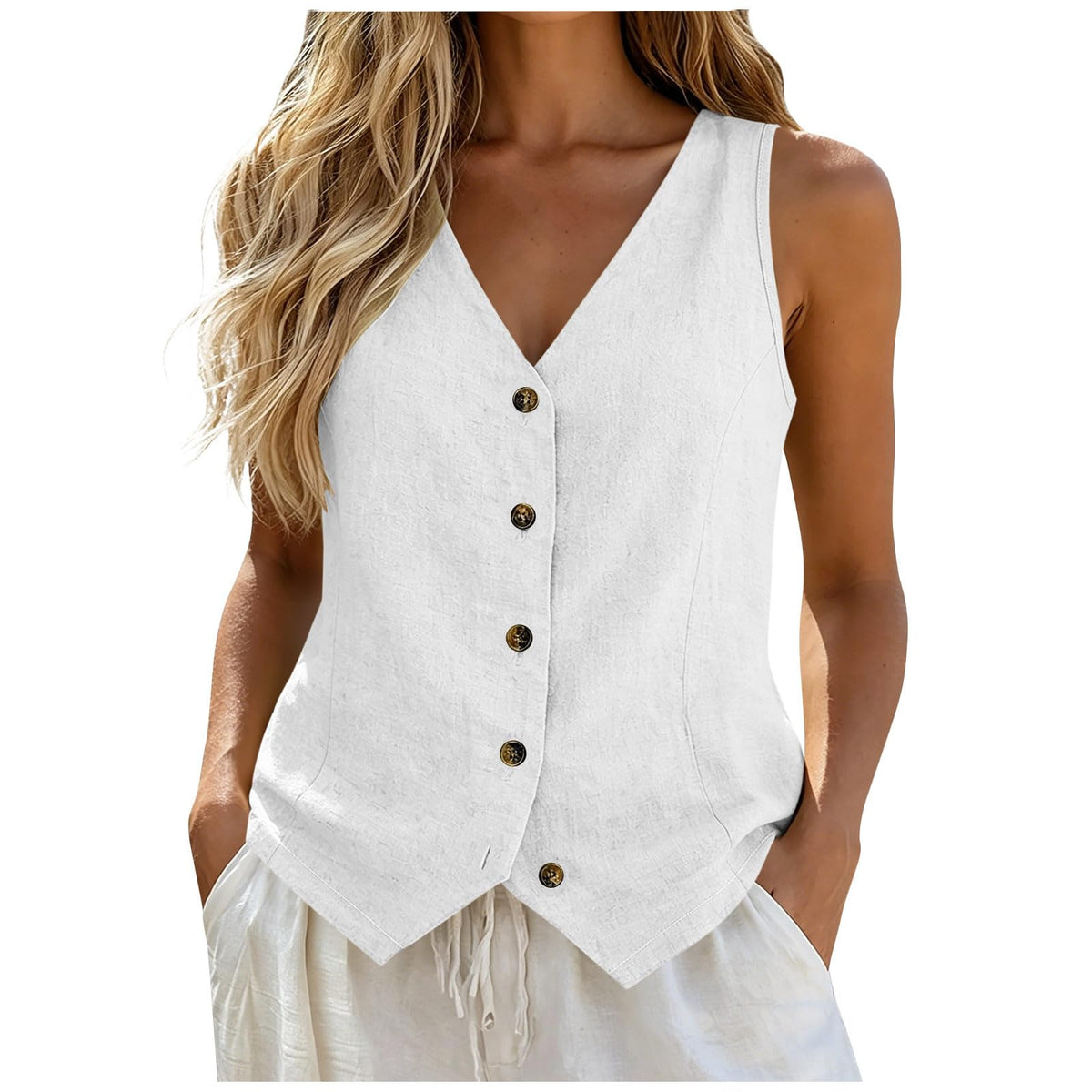 Vest Tops for Women Cotton Linen Summer Womens Vests Top Lightweight