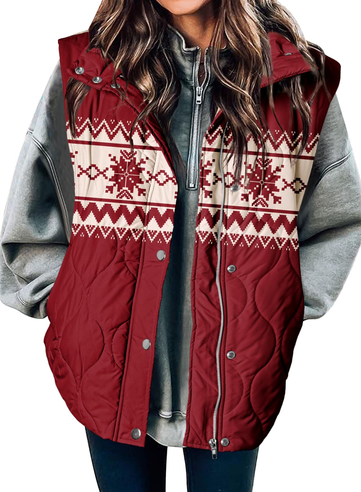 EVALESS Womens Lightweight Cropped Puffer Vest Quilted Sleeveless Jackets